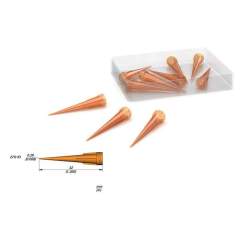 JBC ND27P. 27 G Dosing needle conical orange, 10 pieces