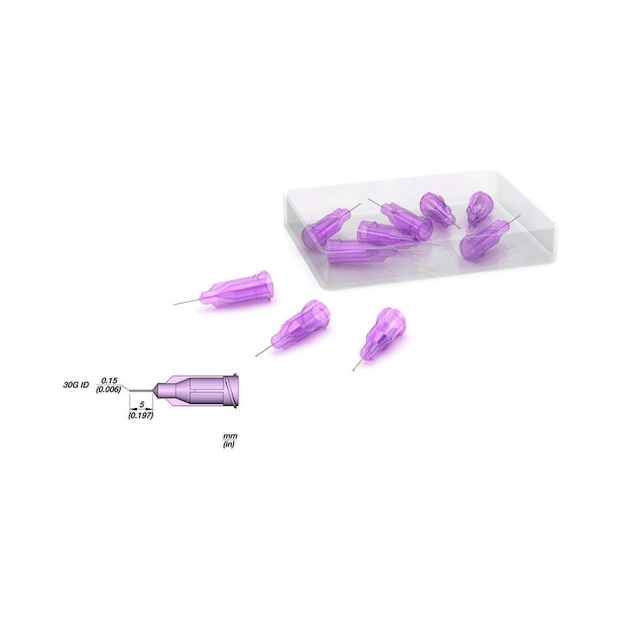 JBC ND30S6. Stainless steel dispensing tips 30 G, 10 pieces