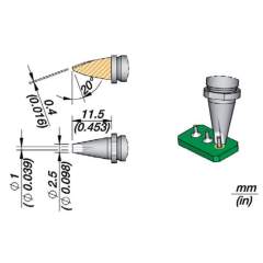 JBC R245028. Lötspitze R245, Pin-Connector, 1 mm, R245028