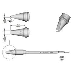 JBC R470007. Soldering tip R470, chisel, 4x1.5 mm, R470007