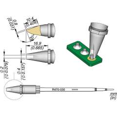 JBC R470030. Soldering tip R470, pin connector, 2 mm, R470030