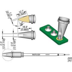 JBC R470031. Soldering tip R470, pin connector, 3 mm, R470031