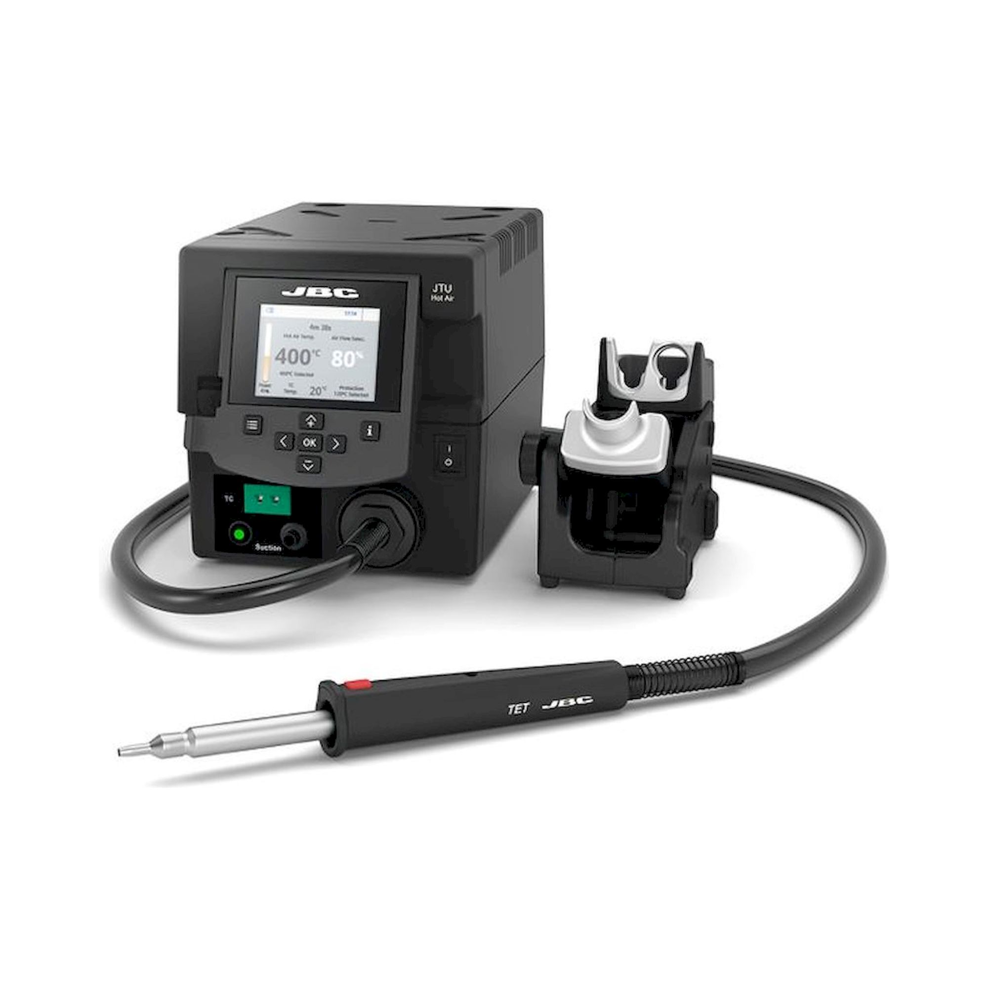 JBC TESE-2QB. Hot air station 300 W, 230 V, without extractor desk
