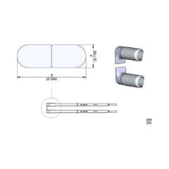 JBC W14003F. Lötspitze W14003F für WS140 Entlötpinzette, flach 3 mm