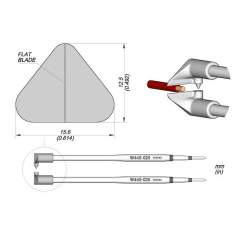 JBC W440025. Soldering tip flat blade, W440025