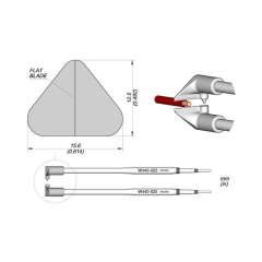 JBC W440025. Lötspitze flache Klinge, W440025