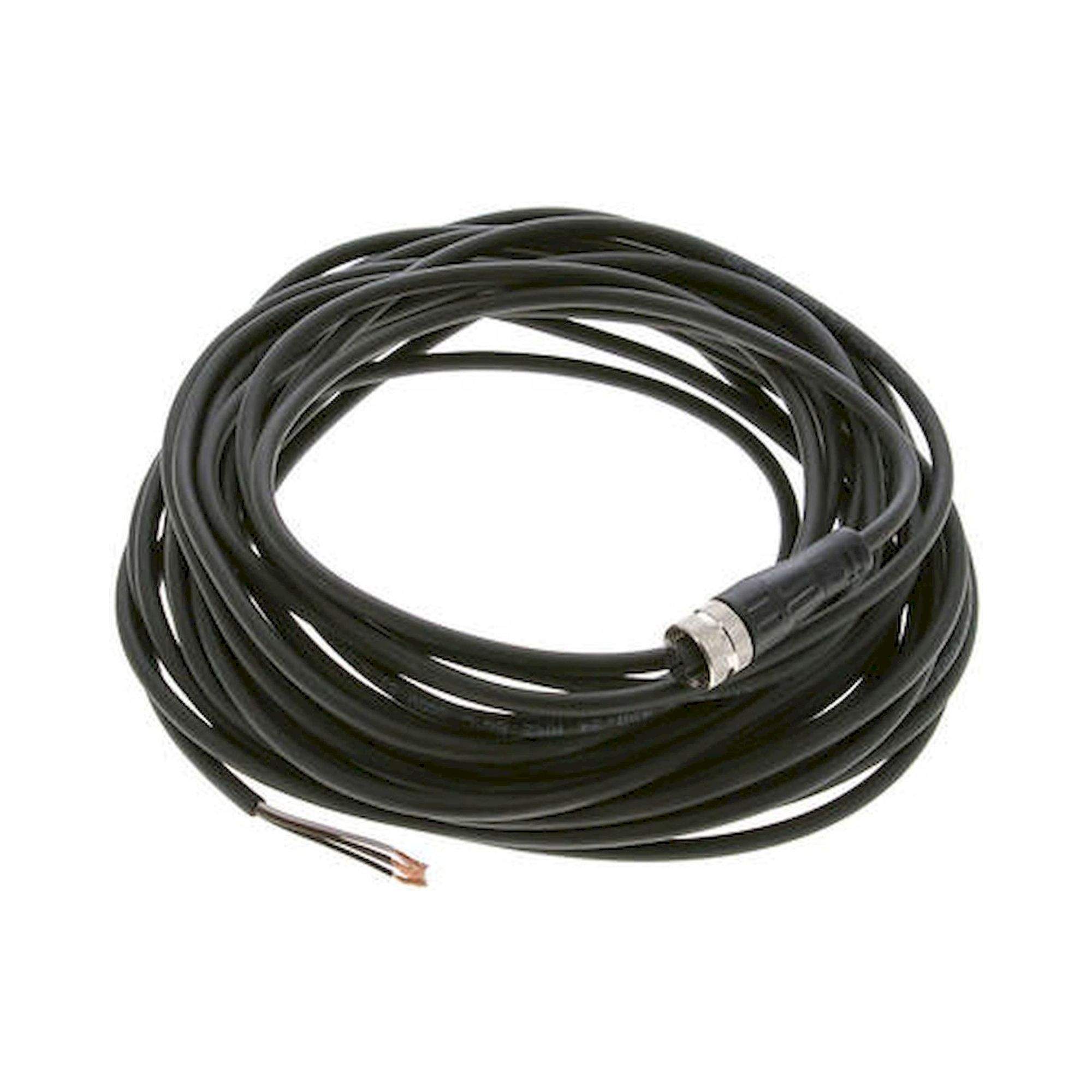 KAB M12 10 G. Kabel mit M12-Kupplung, 10 m, gerade, 4 lose Kabelenden (Pin 1 bis 4)