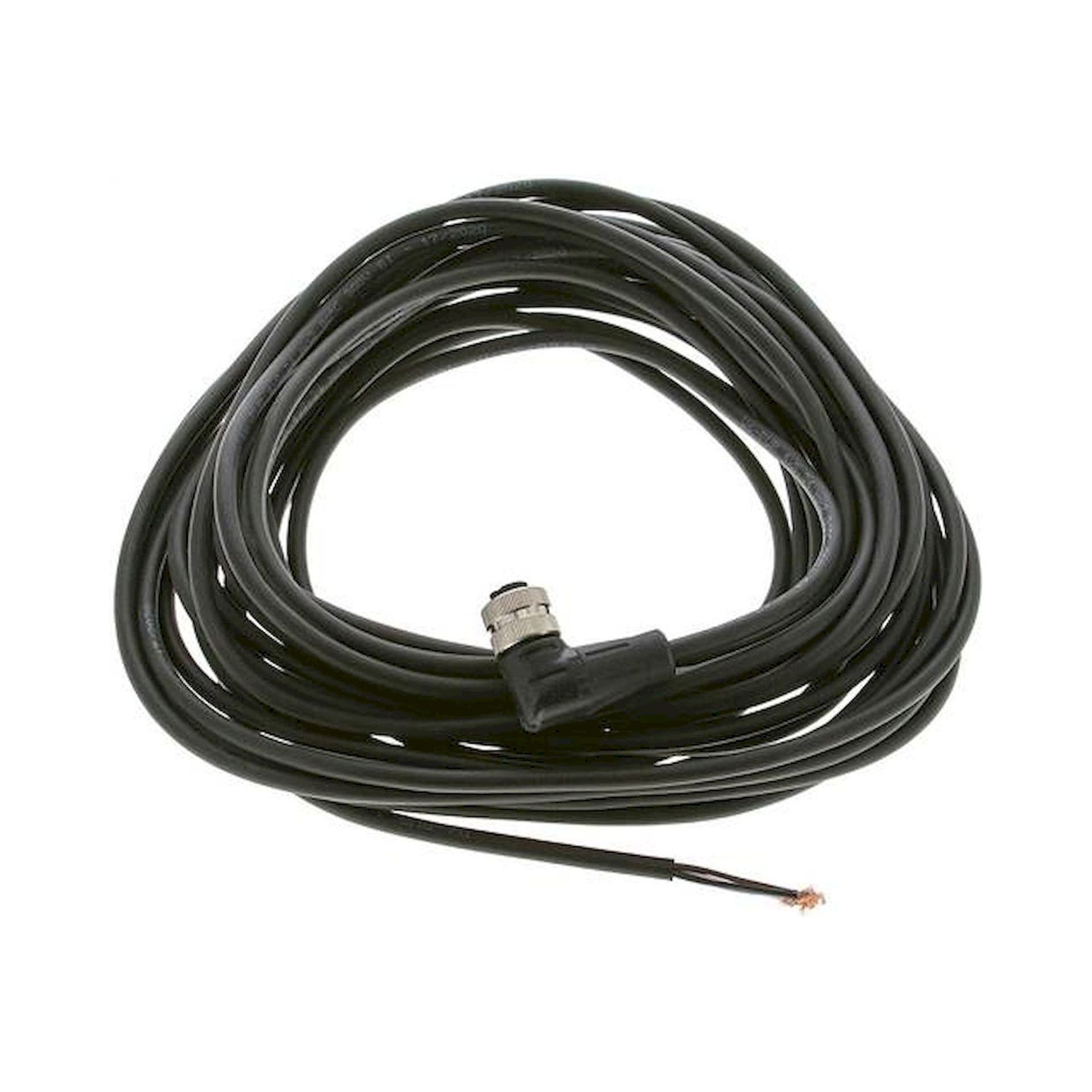 KAB M12 10 W. Kabel mit M12-Kupplung, 10 m, abgewinkelt, 4 lose Kabelenden (Pin 1 bis 4)