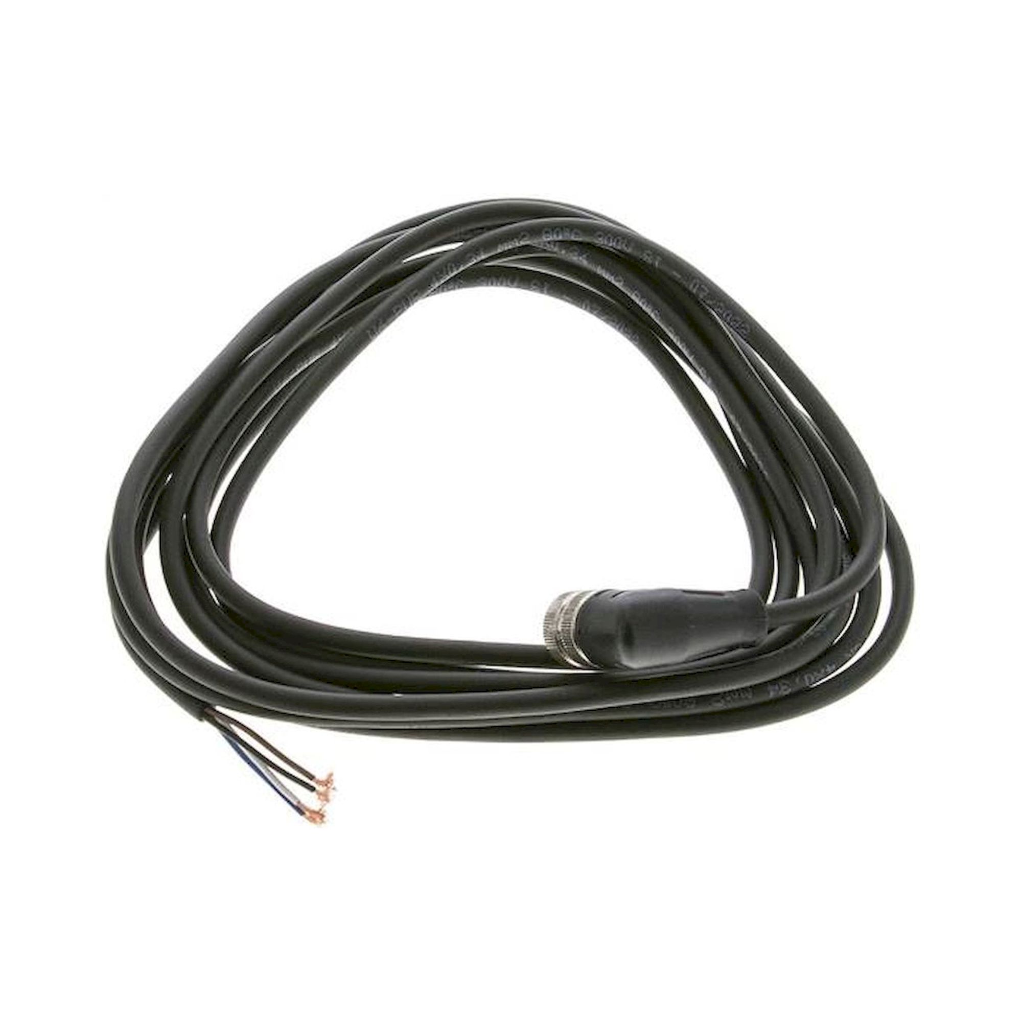 KAB M12 3 W. Kabel mit M12-Kupplung, 3 m, abgewinkelt, 4 lose Kabelenden (Pin 1 bis 4)