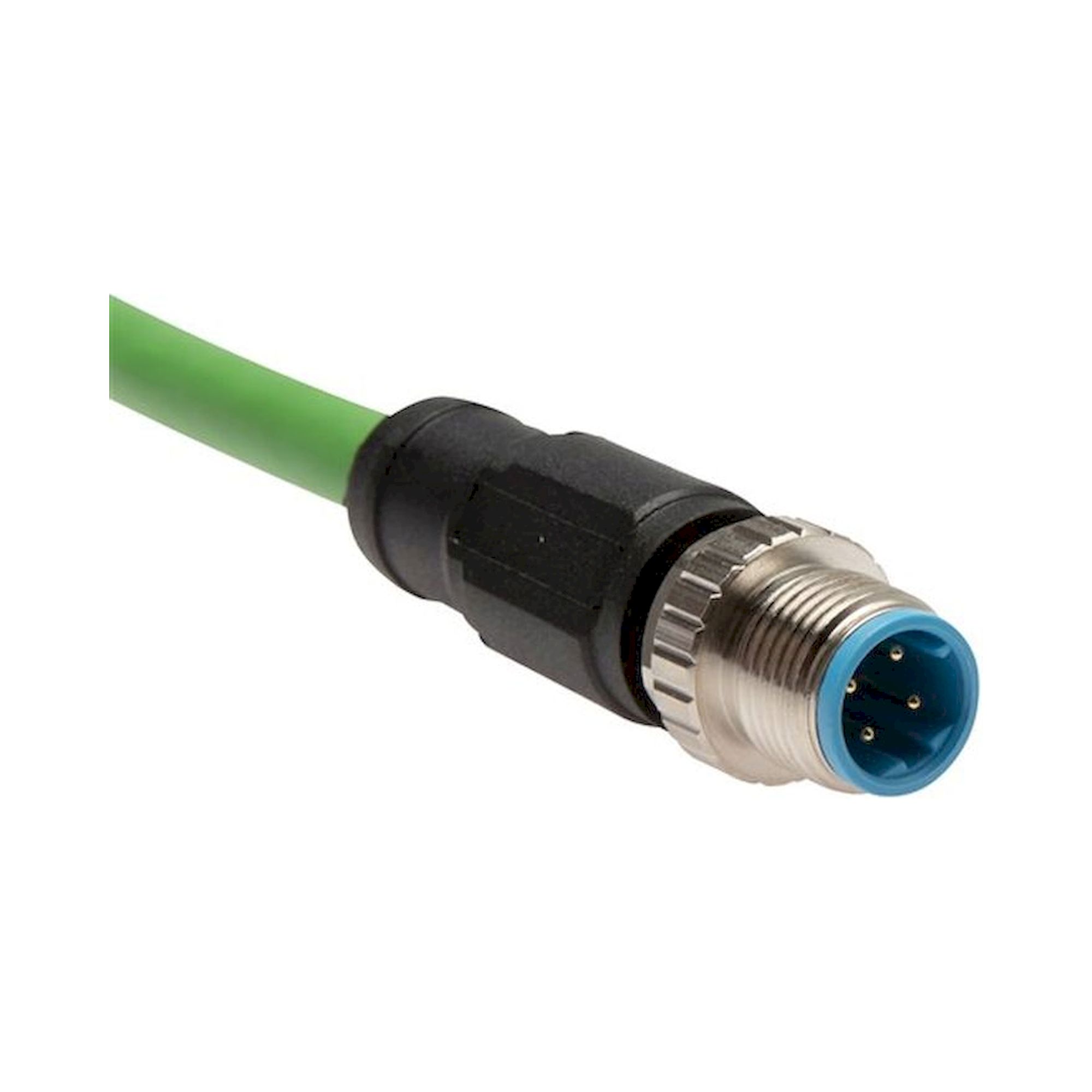 KAB M12D-M12D 10 G. Netzwerkkabel, M12-Stecker (D-codiert) - M12-Steckverbinder, D-codiert (DIN EN 61076-2-101) (Stecker