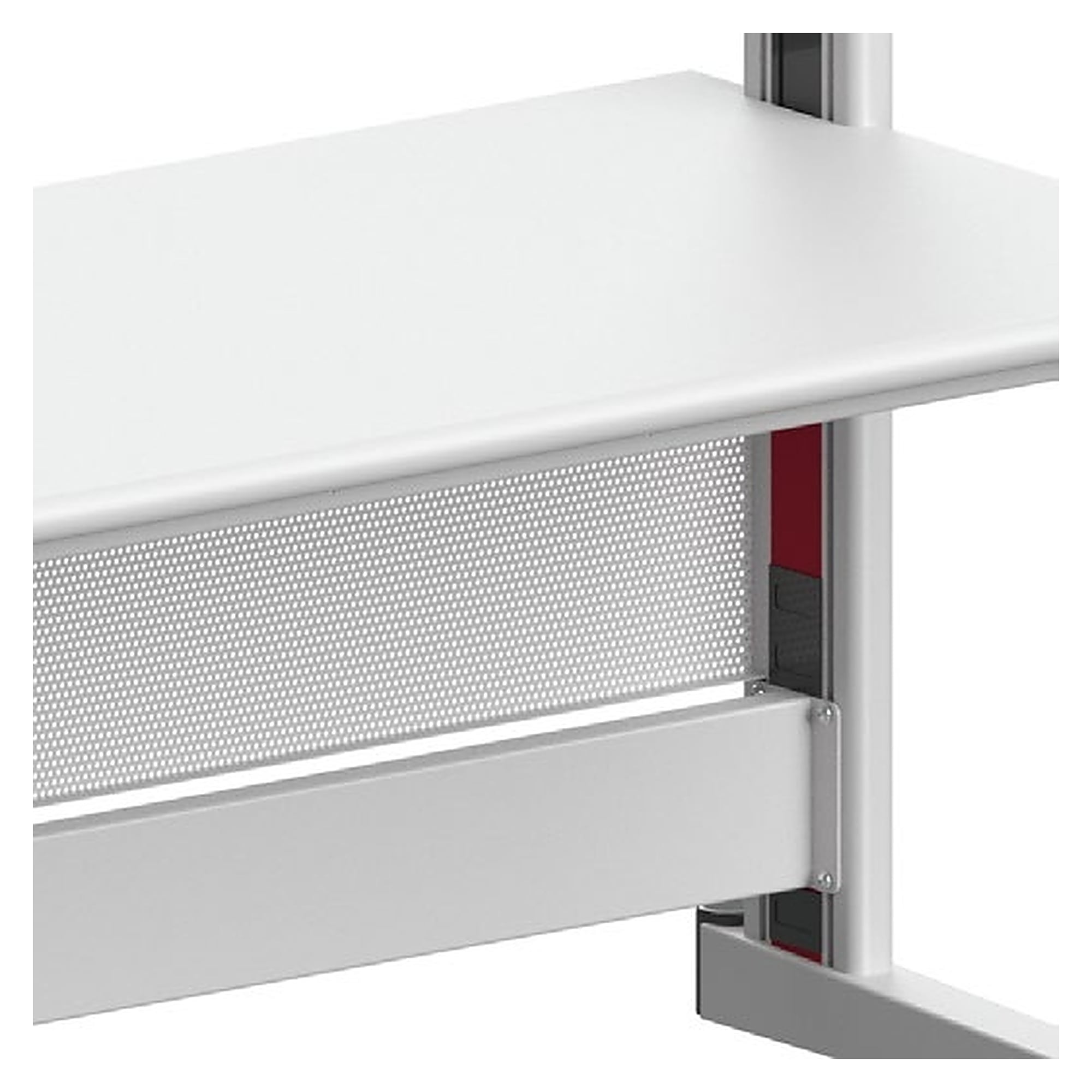 Sichtschutz Quadro aus Lochblech, Tischbreite 1300 mm, H 270 mm - Karl 14.525.70