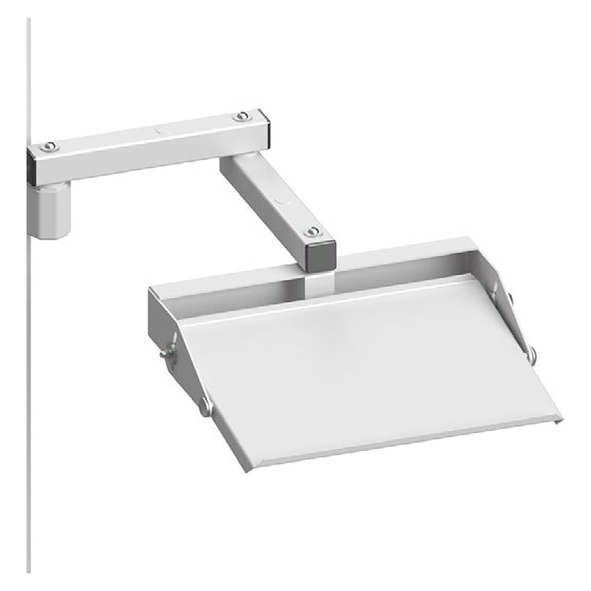 Schwenkbares Ablageboard Quadro inkl. Multifunktionsarm Vario, 615x415 mm - Karl 14.637.70