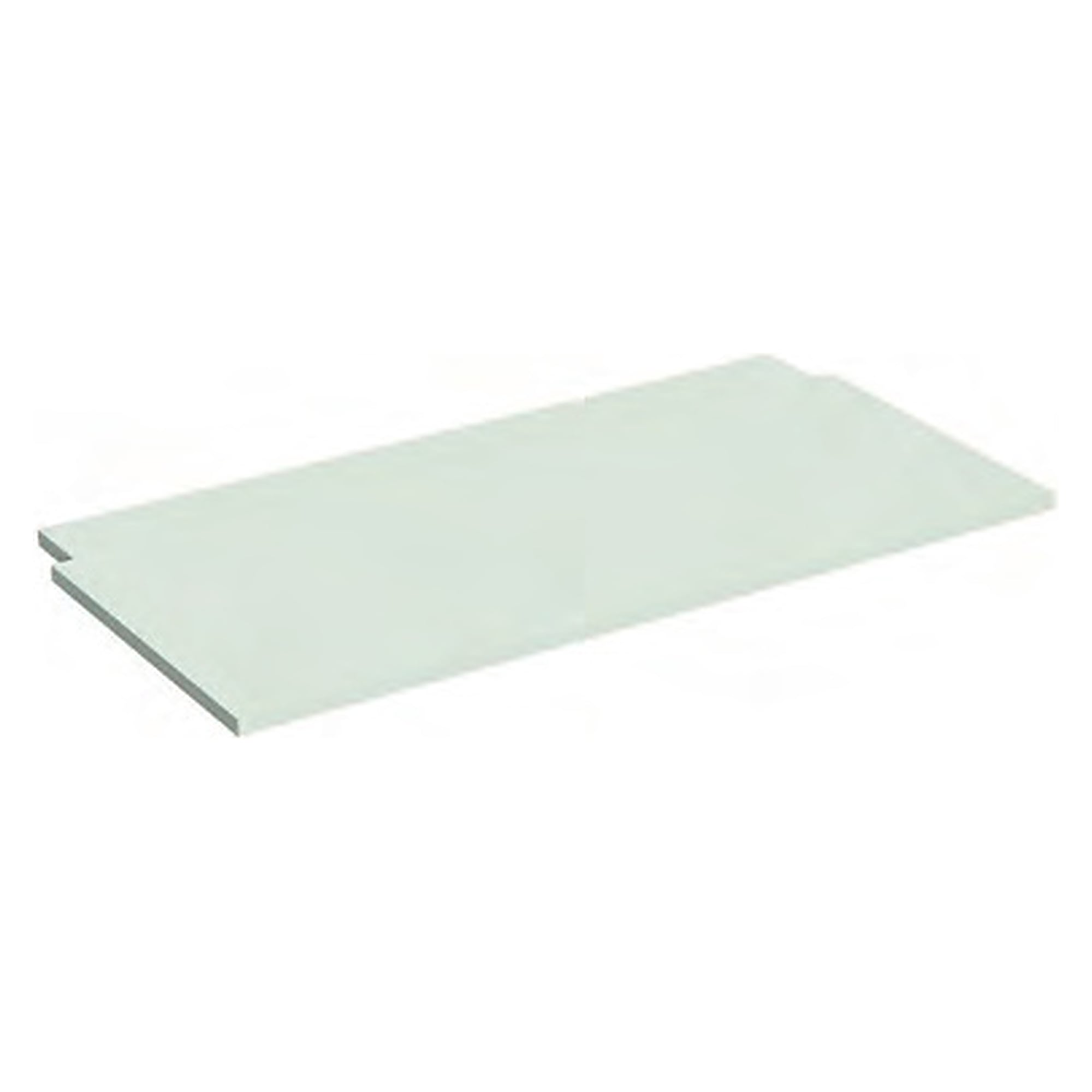 TriMax table top high-pressure laminate light grey with cut-outs for Comfort vertical struts, 2000x1000 mm - Karl 200.641.04