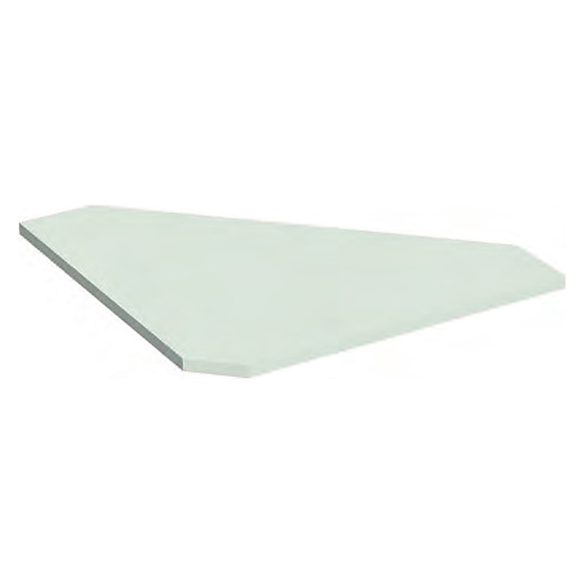 Plateau d'angle TriMax stratifié haute pression gris clair pour profondeur de table 800 mm - Karl 200.821.00