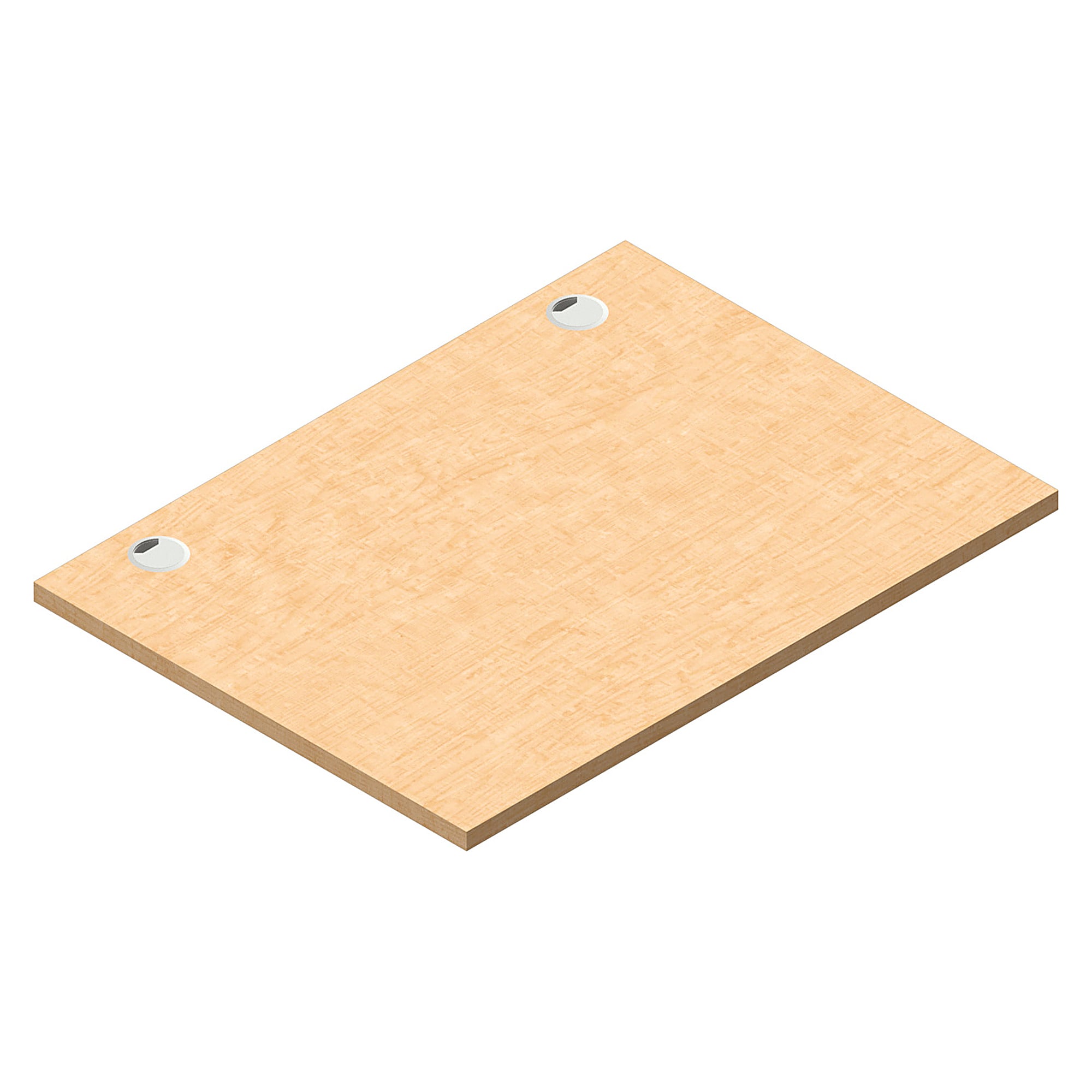 Tischplatte Sintro Multiplex Buche natur, mit Kabelaussparungen, 1230x900 mm - Karl 25.930.85
