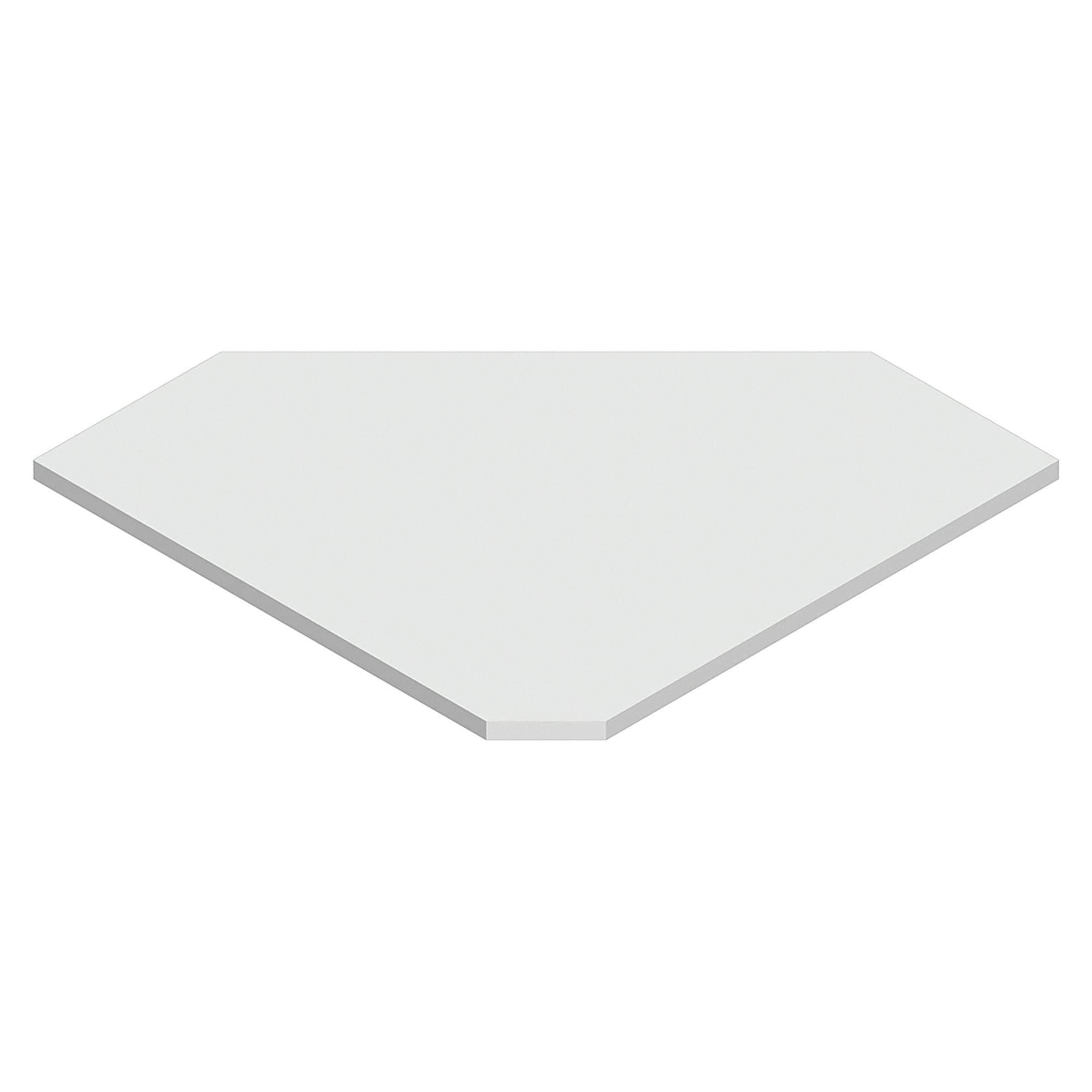 ESD-Ecktischplatte Trapez Sintro, direktbeschichtete ESD-Platte, Tischtiefe 750 mm, 850x850 mm - Karl 35.908.87