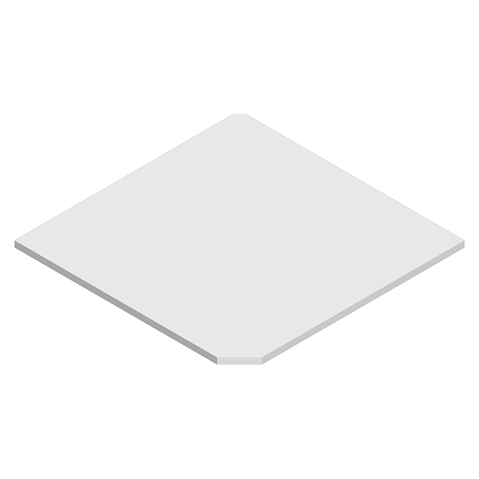 ESD corner table top square Sintro, direct-coated ESD board, table depth 900 mm, 1000x1000 mm - Karl 35.930.87