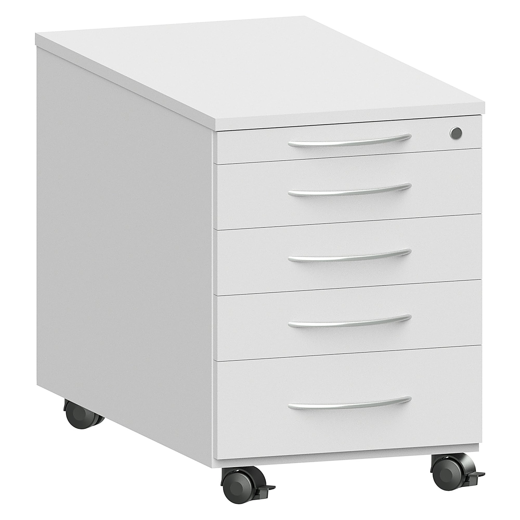 ESD mobile pedestal wood version with 5 drawers, 435x800x602 mm - Karl 380.100.01
