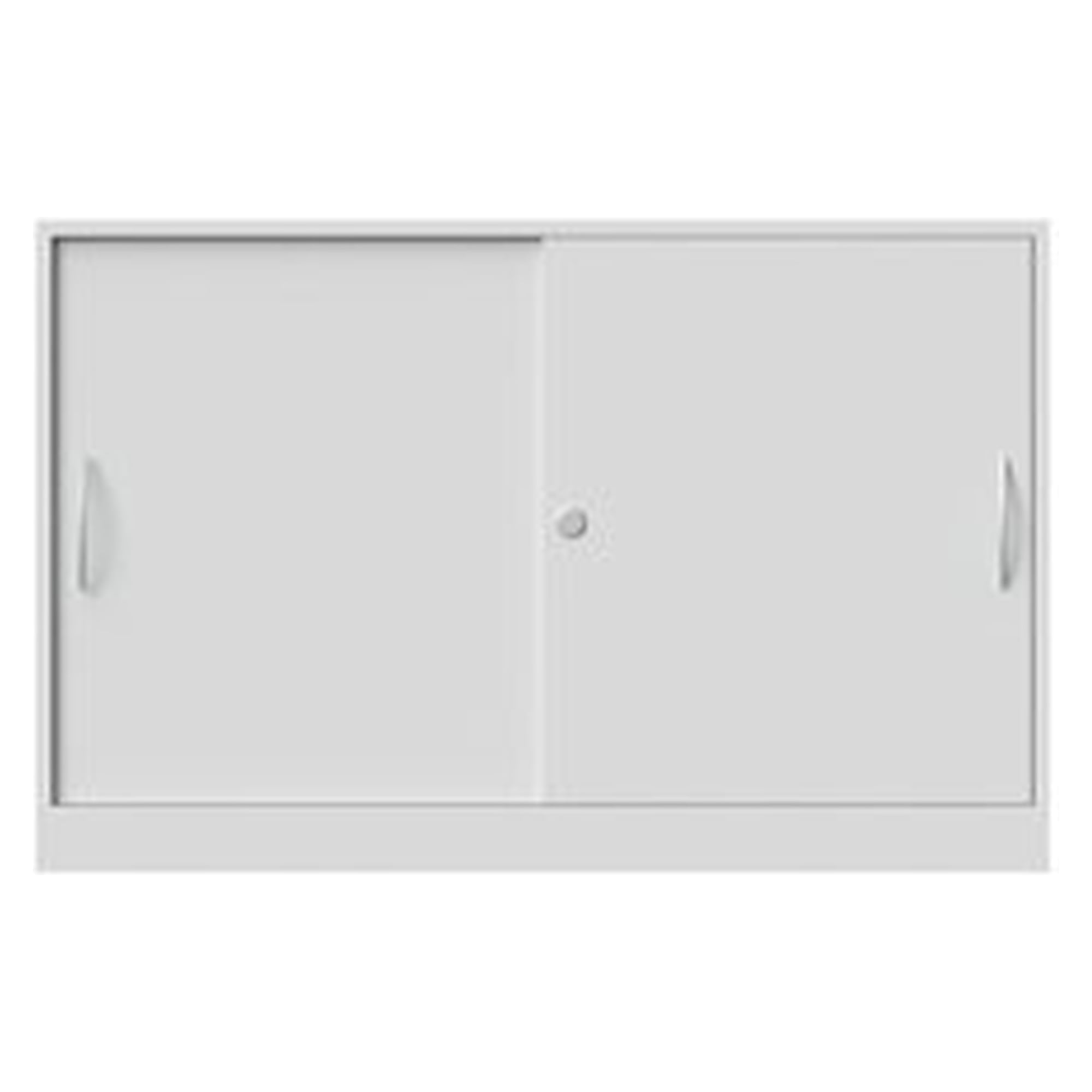 ESD side cabinet wood version with sliding doors, 1200x450x772 mm - Karl 512.423.01