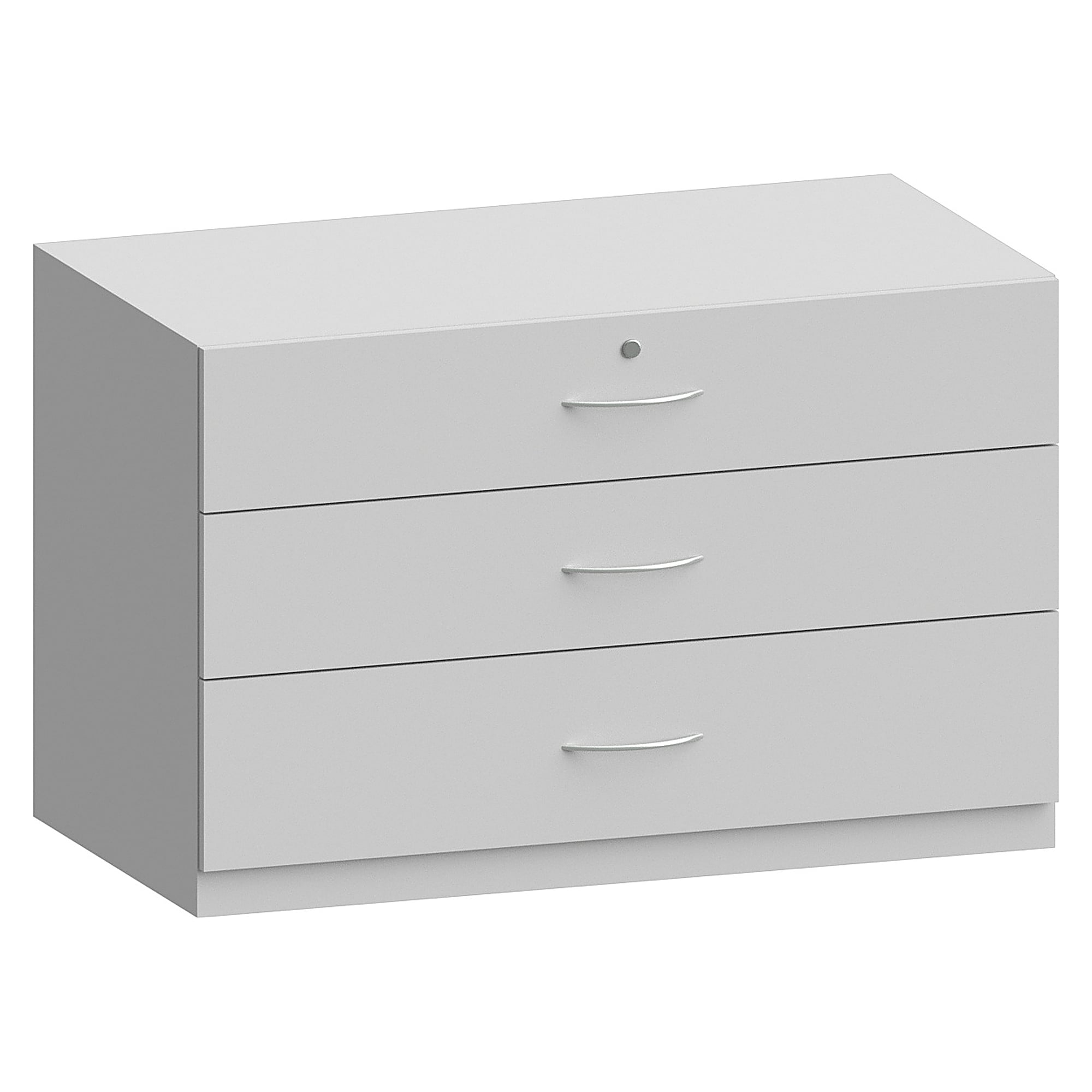 Beistellschrank Holzausführung mit 3 Schubladen, 1200x650x772 mm - Karl 512.626.20