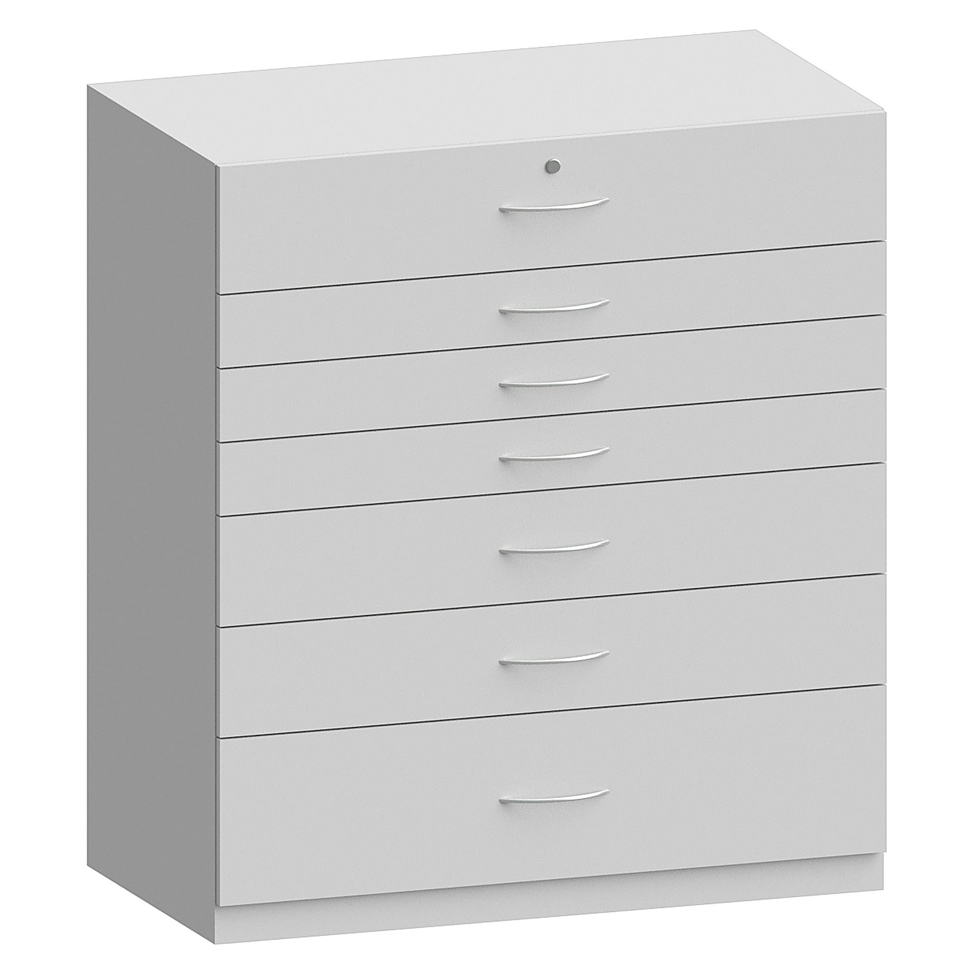 Side cabinet wood version with 7 drawers, 1200x650x1352 mm - Karl 512.636.30