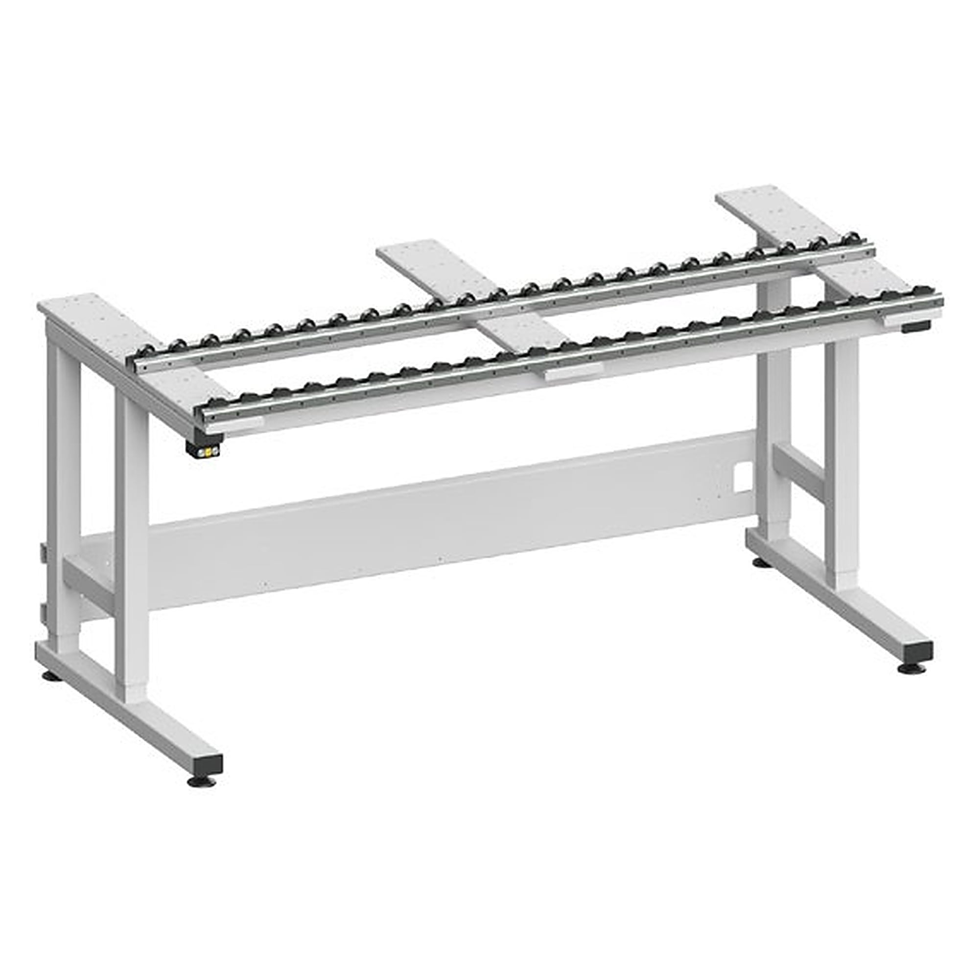 ESD-Röllchenleisten SINTRO, ganze Tischbreite, 1230 mm, Tischgestell 1230 mm, Set 2 Stück - Karl 56.505.70