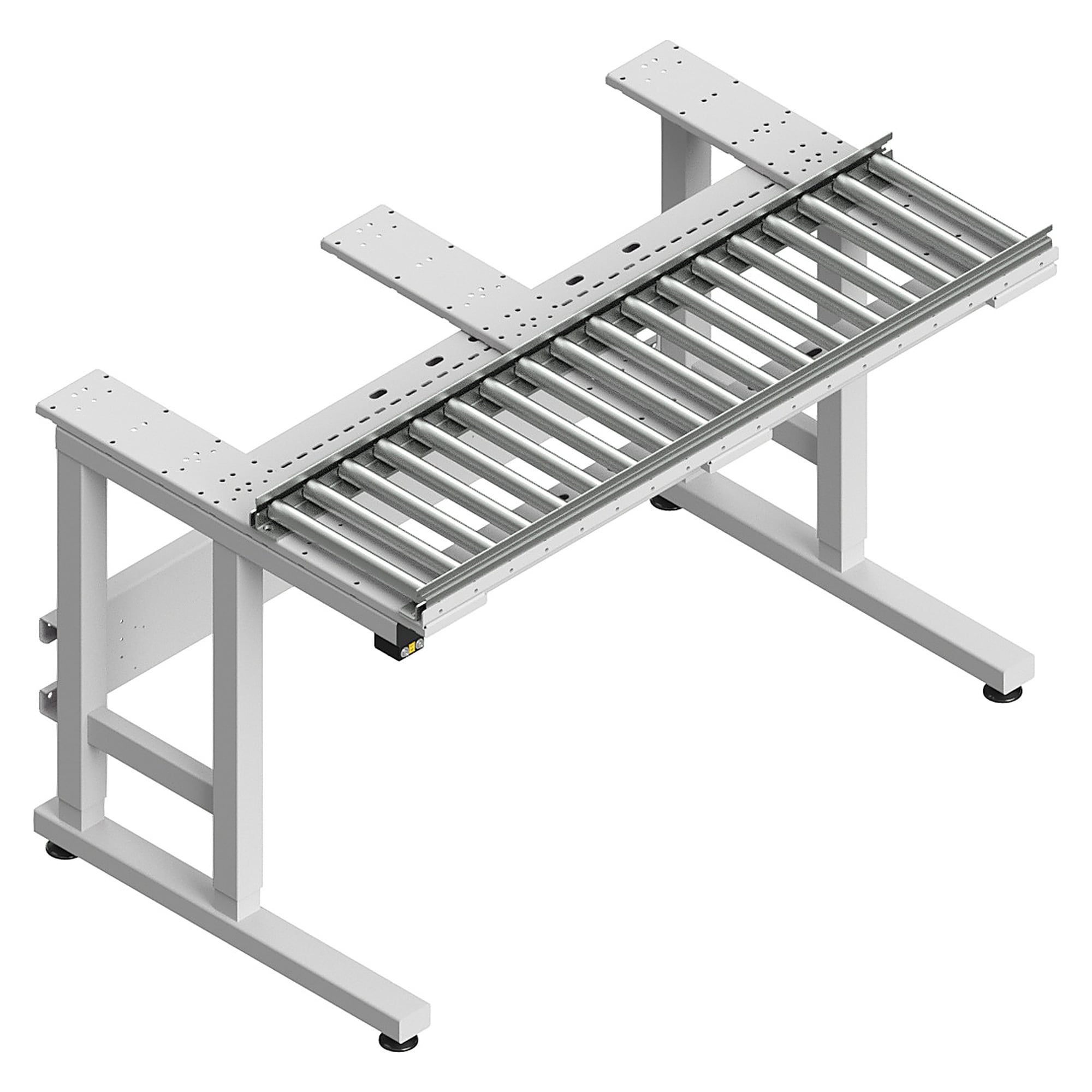 ESD-Rollenbahn Sintro für ganze Tischbreite, 1230x300 mm, Spurweite 300 mm