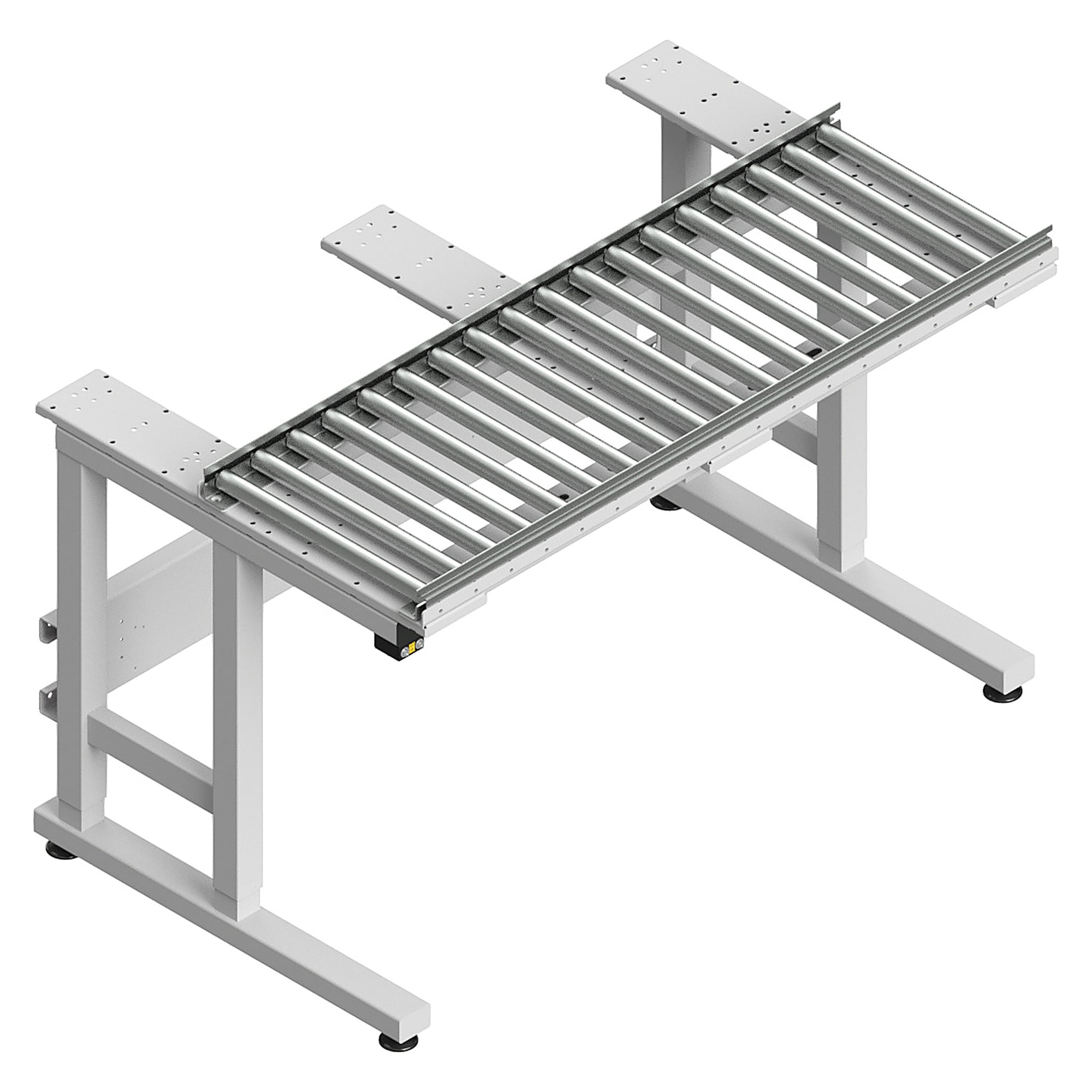 ESD-Rollenbahn Sintro für ganze Tischbreite, 1230x400 mm, Spurweite 400 mm