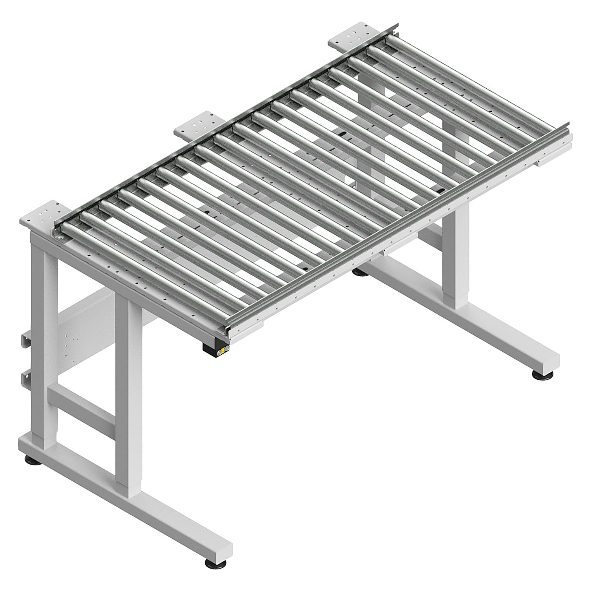 ESD-Rollenbahn Sintro für ganze Tischbreite, 1230x600 mm, Spurweite 600 mm