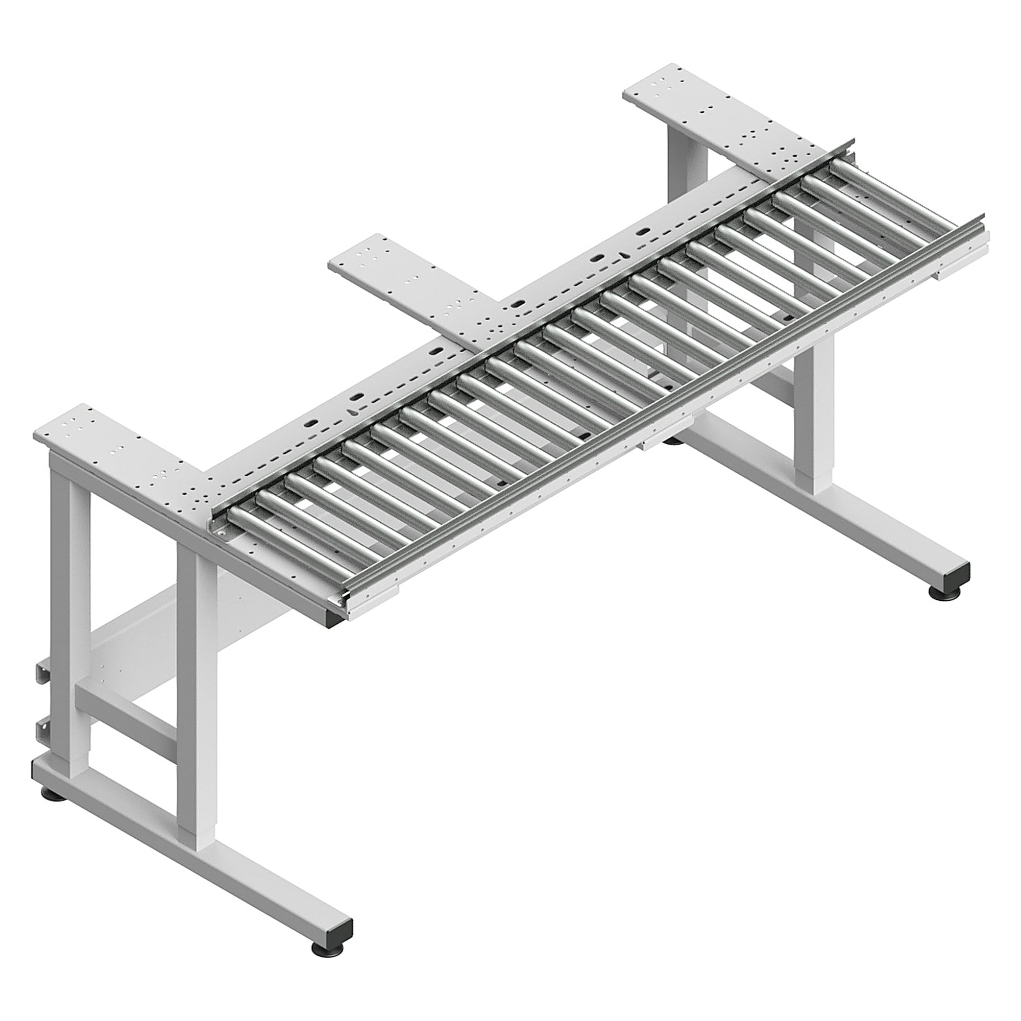 Rollenbahn Sintro für ganze Tischbreite, 1530x300 mm, Spurweite 300 mm