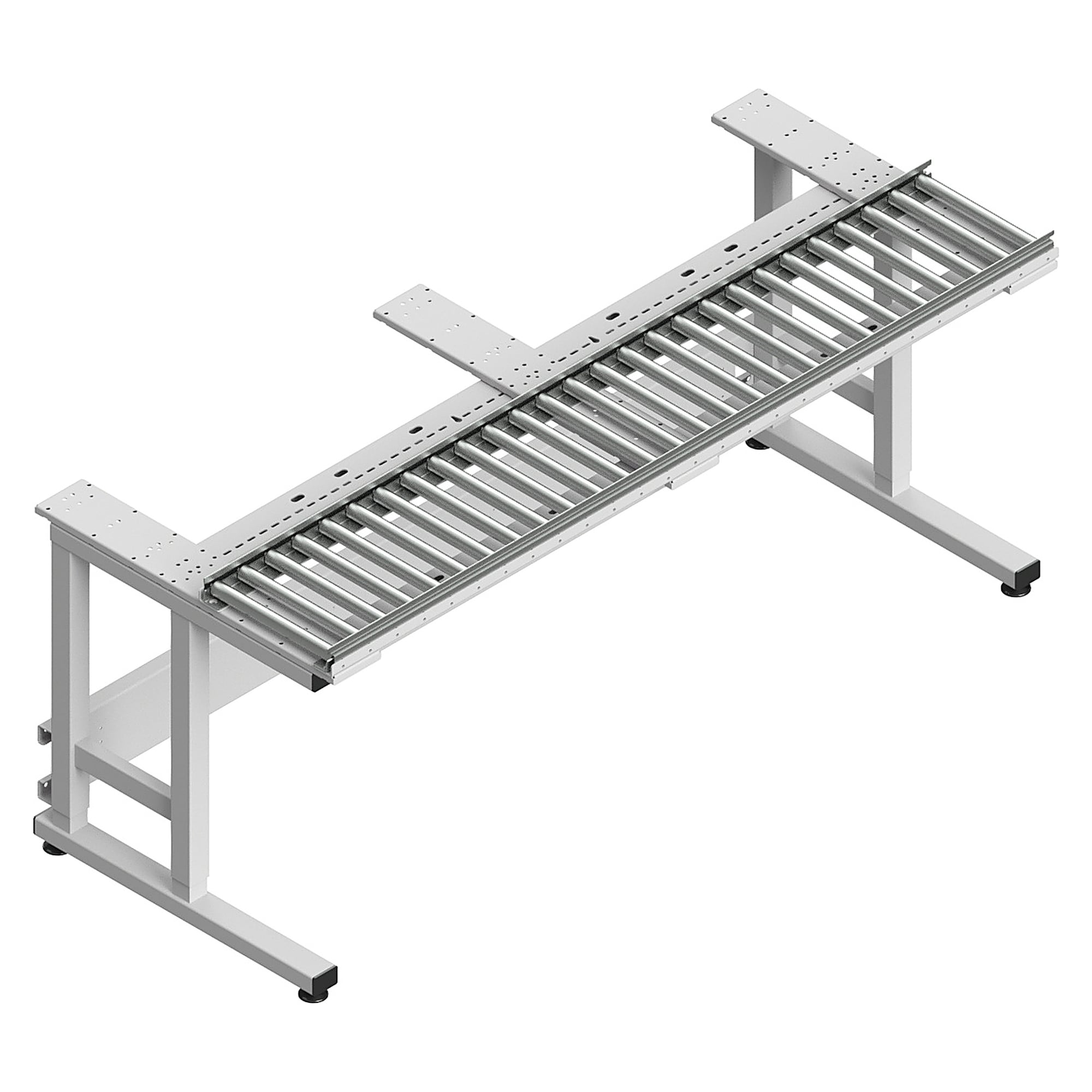Rollenbahn Sintro für ganze Tischbreite, 1830x300 mm, Spurweite 300 mm
