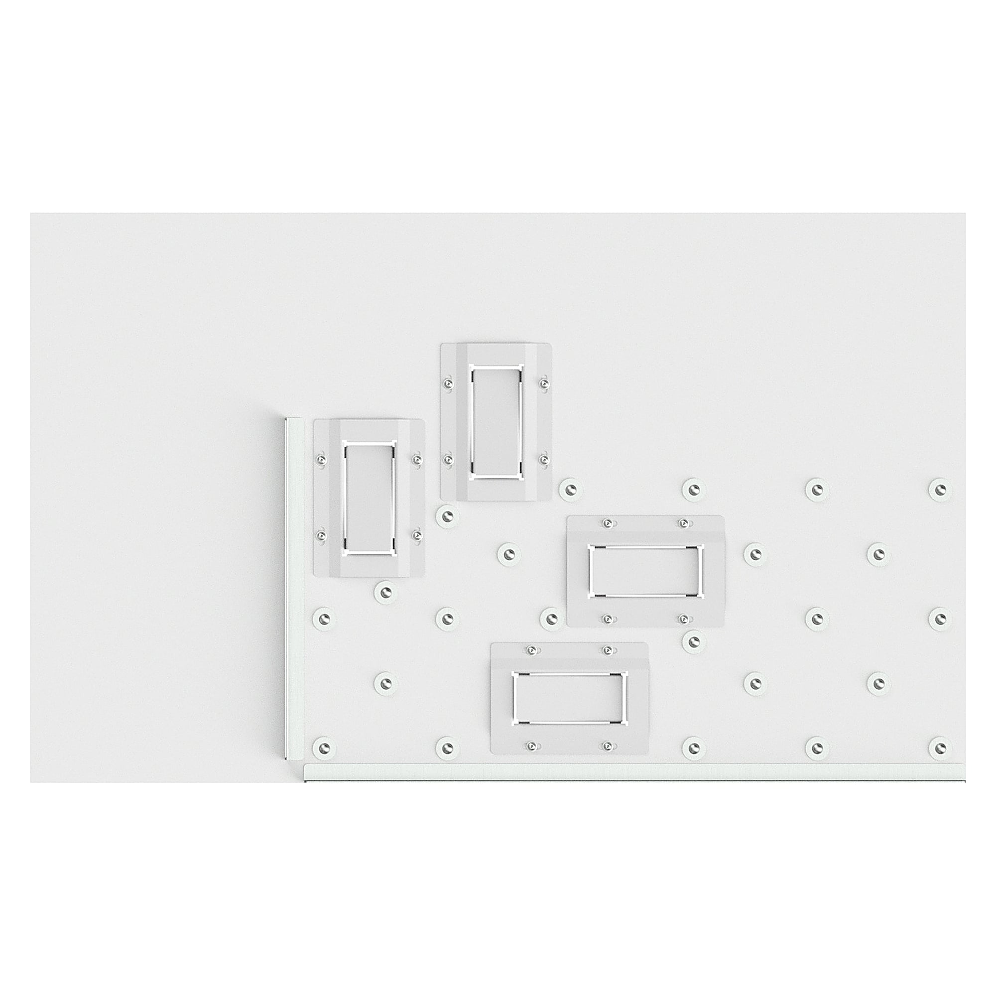 ESD-Kugeltischplatte Sintro, Ausschleusung rechts, für Werkstückträger 300x400 mm, 1230x750 mm