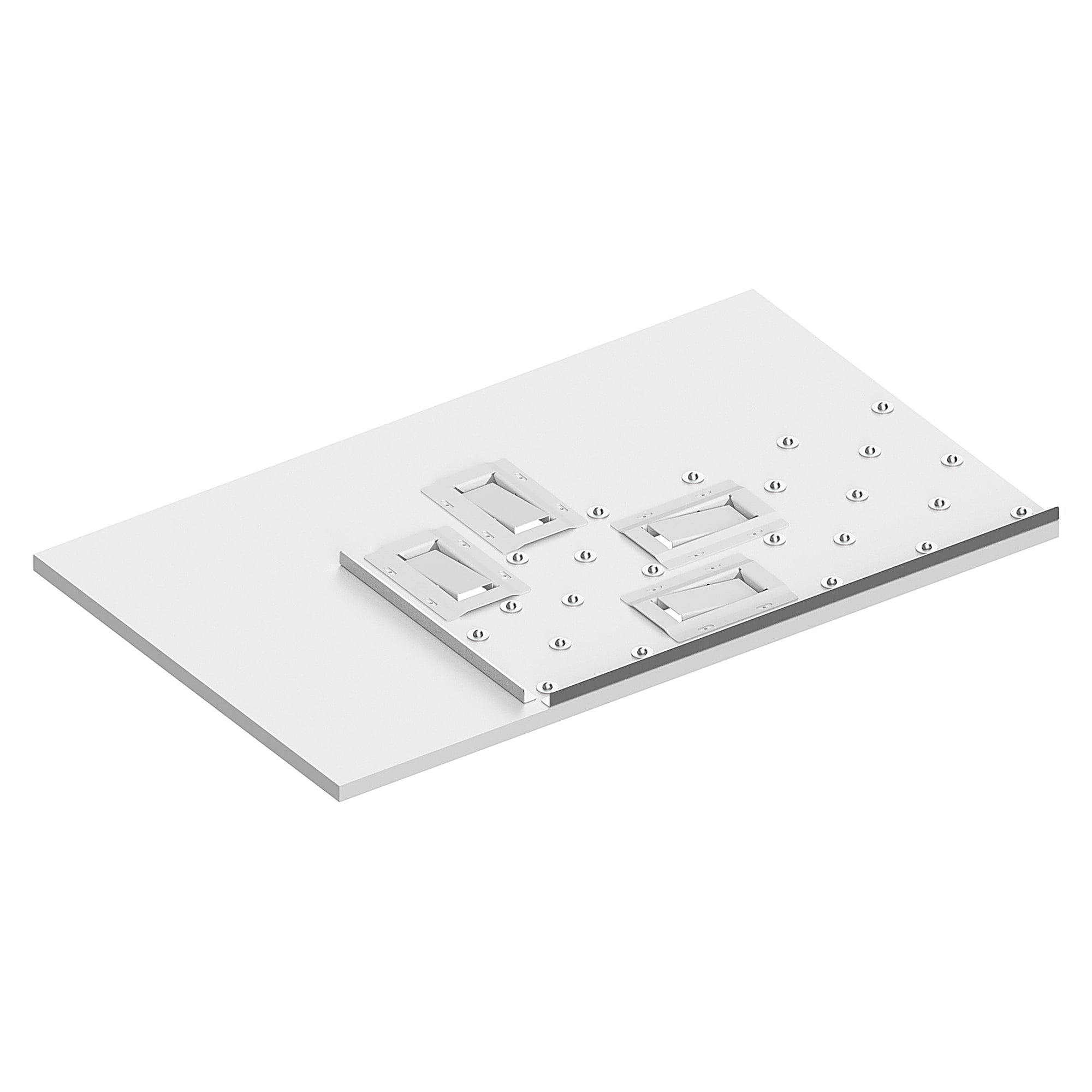 ESD-Kugeltischplatte Sintro, Ausschleusung rechts, für Werkstückträger 300x400 mm, 1230x750 mm - Karl 56.808.89