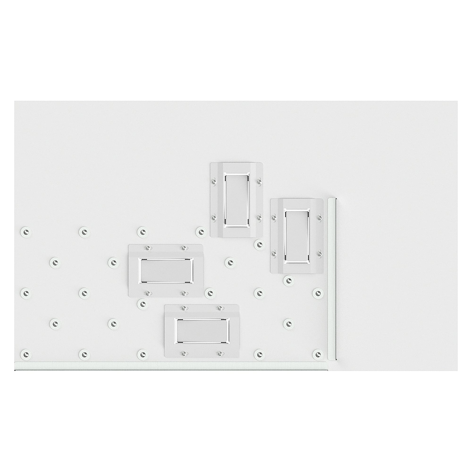 Plateau à billes ESD SINTRO sortie à gauche pour supports de pièces 300x400 mm, 1230x750 mm