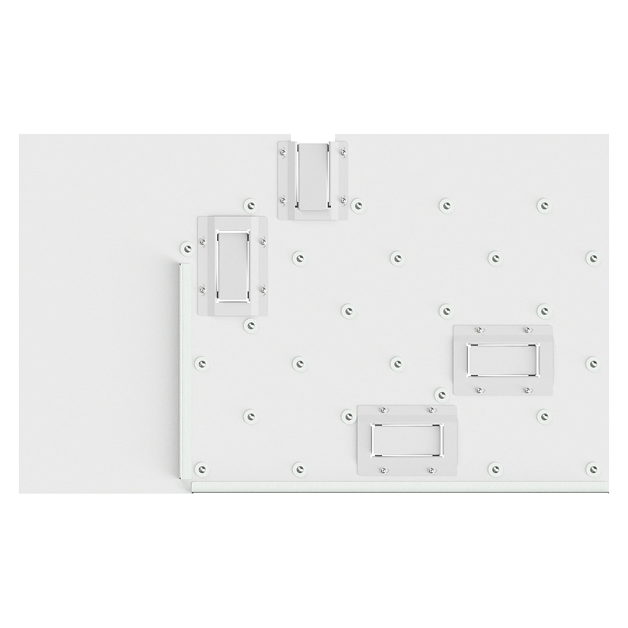 ESD ball-roller table top Sintro, right-hand outfeed, for workpiece carriers 400x600 mm, 1230x750 mm