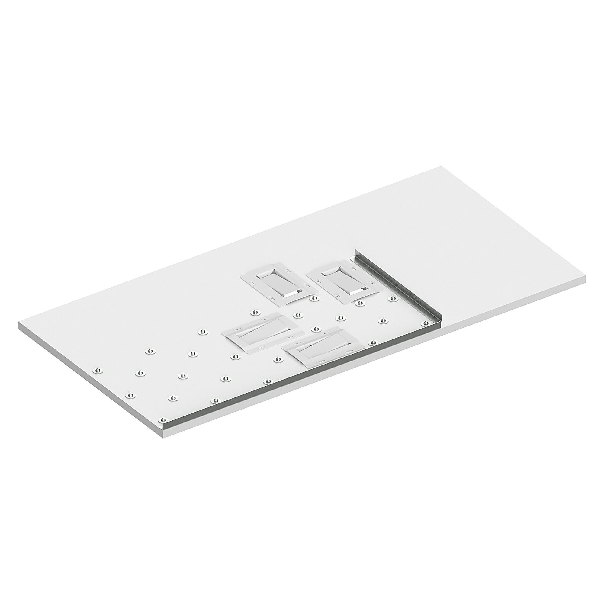 ESD-Kugeltischplatte SINTRO Ausschleusung links für Werkstückträger 300x400 mm, 1530x750 mm - Karl 56.839.89