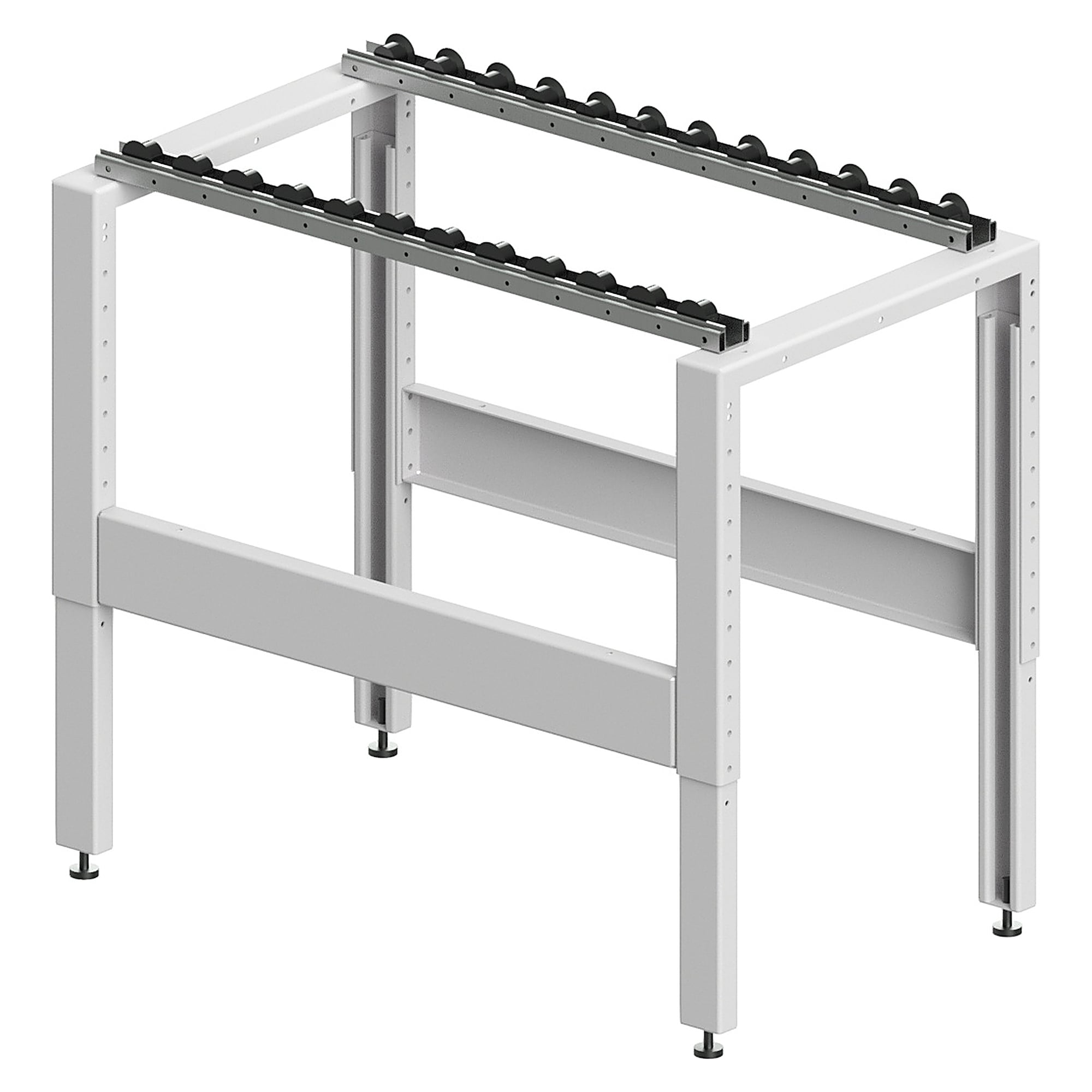 Flanged-roller rails for transfer systems, set of 2, 815 mm long