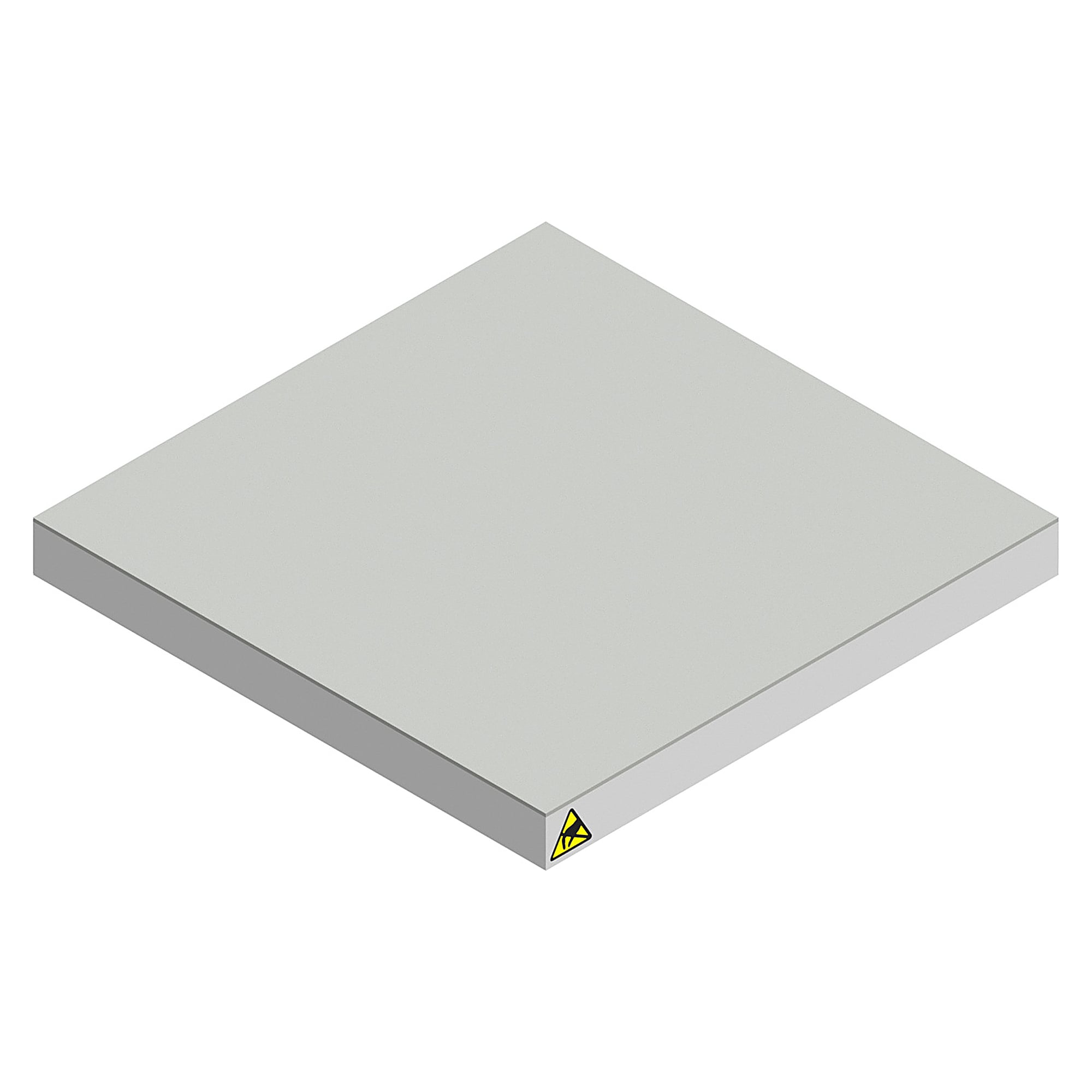 ESD-Werkstückträger 300x300 mm, Kautschuk-Belag, 27 mm - Karl 59.706.98