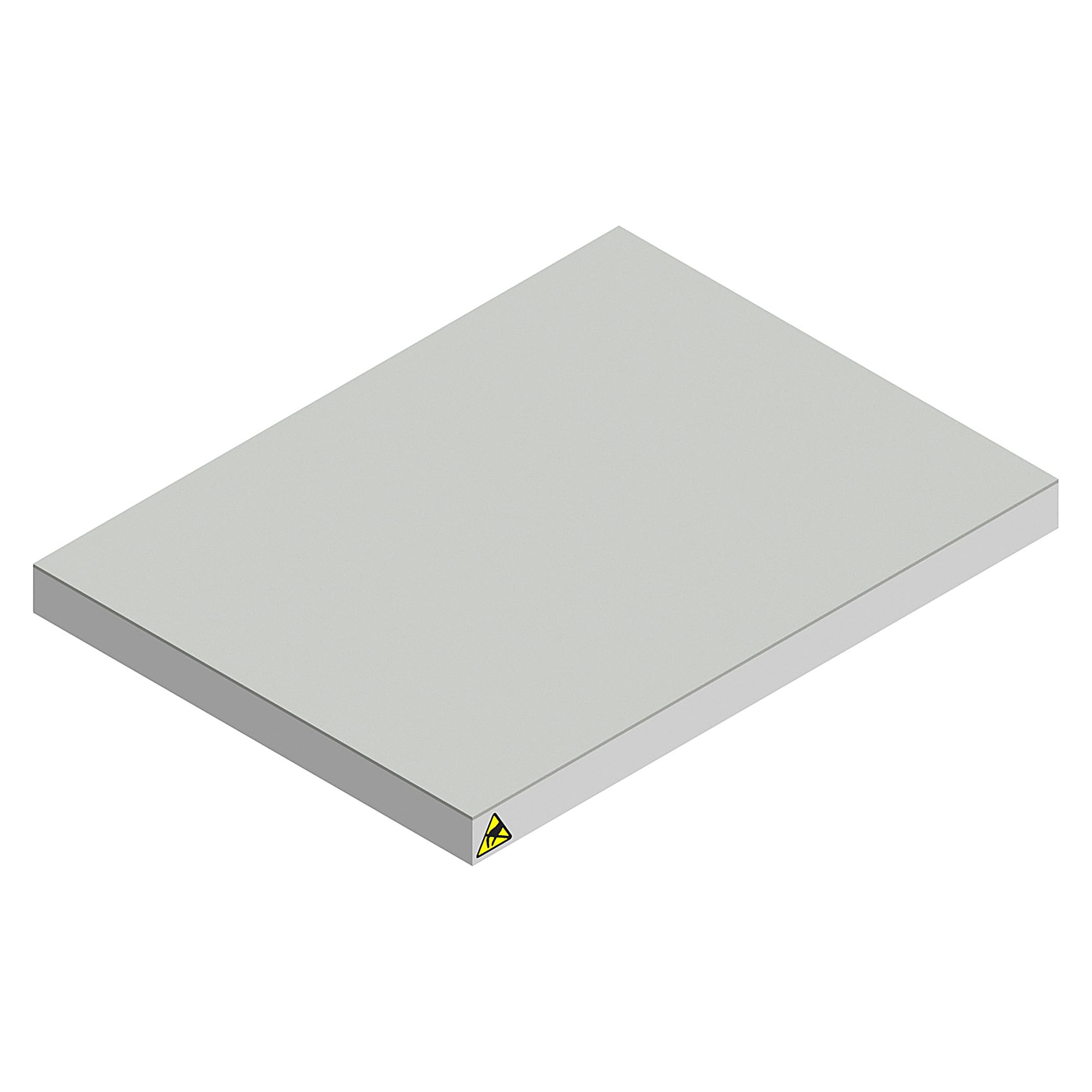 ESD-Werkstückträger 300x400 mm, Kautschuk-Belag, 27 mm - Karl 59.711.98