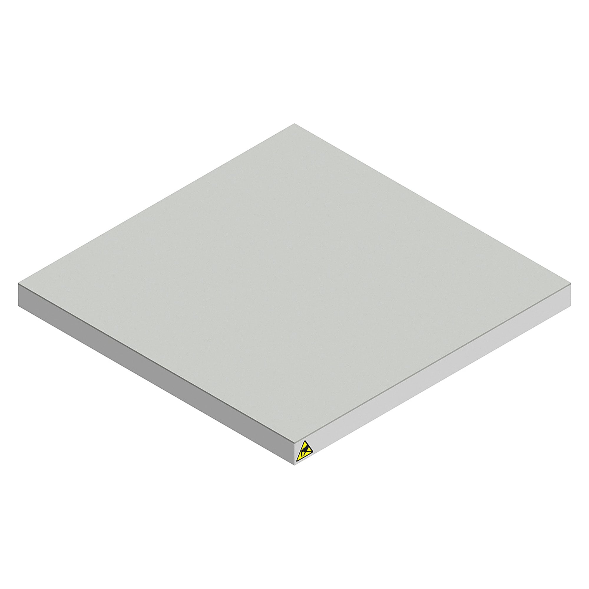 ESD-Werkstückträger 400x400 mm, Kautschuk-Belag, 27 mm - Karl 59.716.98