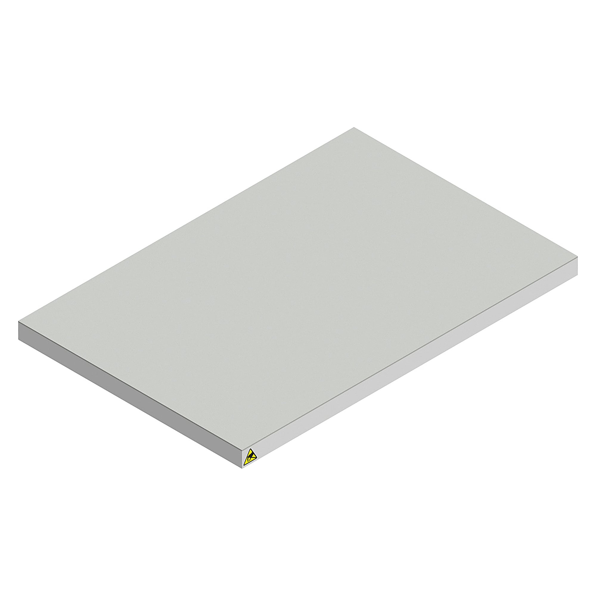 ESD-Werkstückträger 400x600 mm, Kautschuk-Belag, 27 mm - Karl 59.721.98