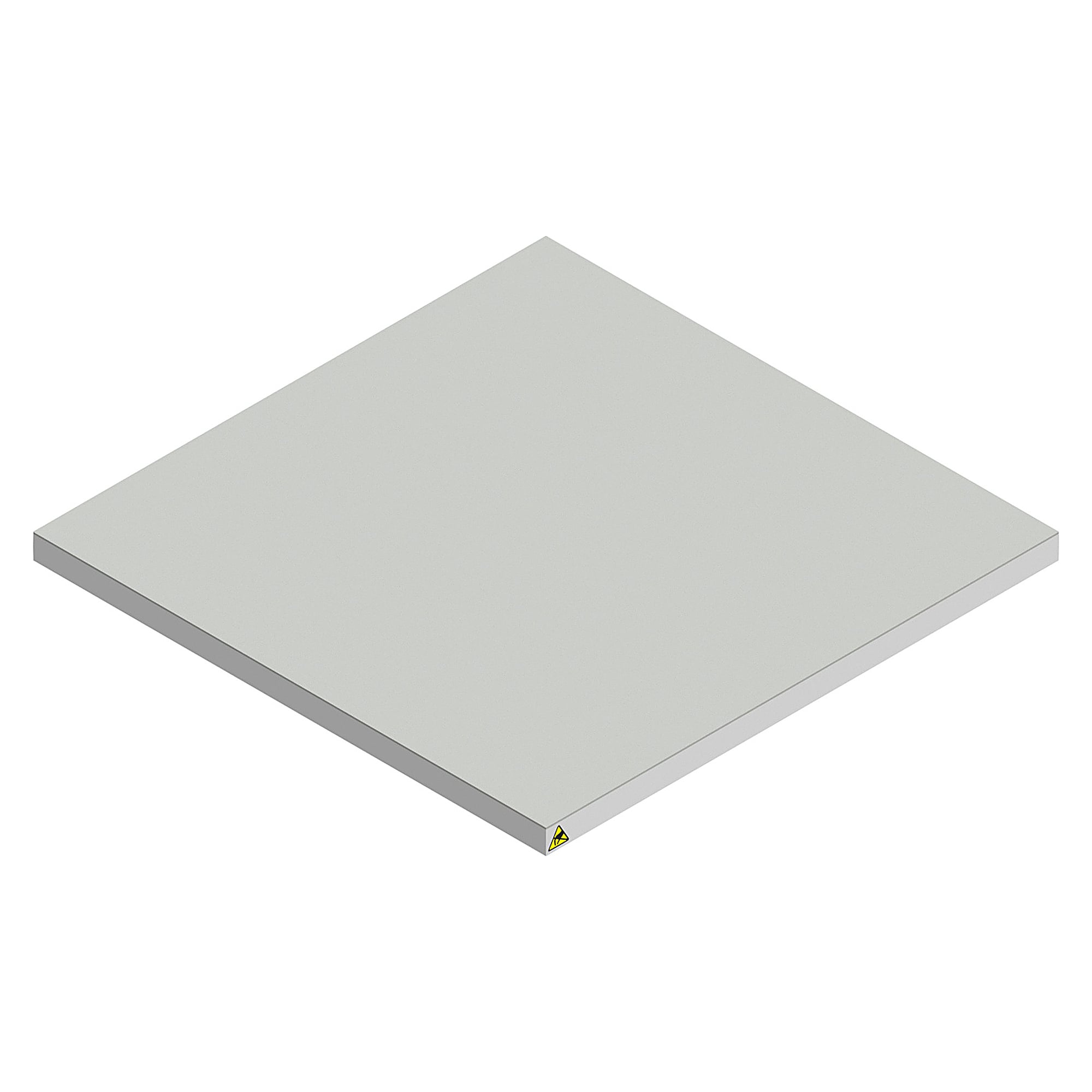 Support de pièces ESD 600x600 mm, revêtement caoutchouc, 27 mm - Karl 59.726.98
