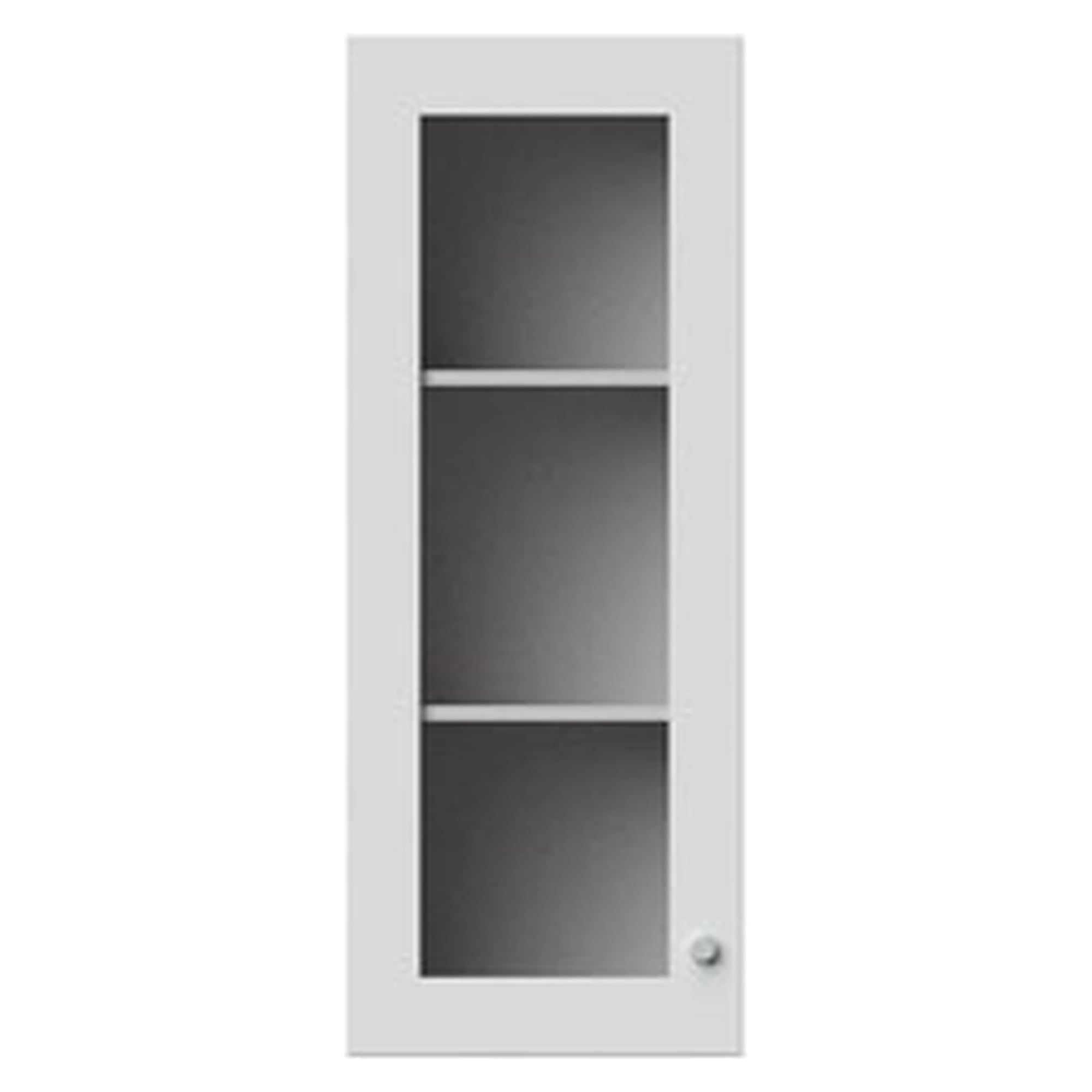 Aufsatzschrank Holzausführung mit Flügeltür mit Glasfüllung, 500x650x1292 mm - Karl 605.632.00