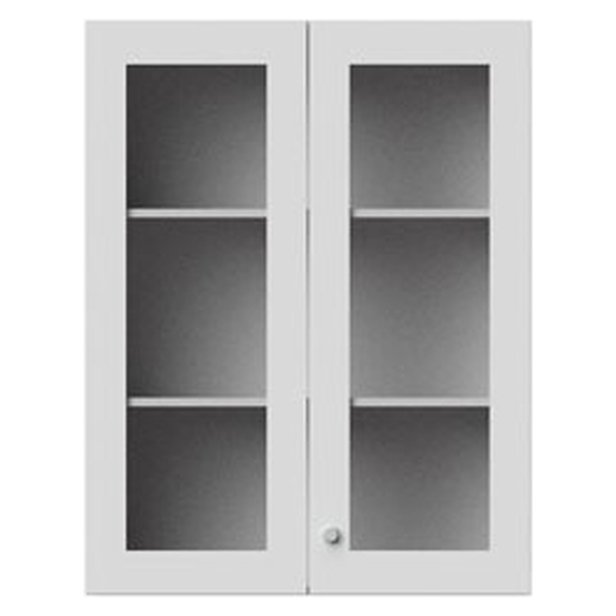 ESD top cabinet wood version with glazed hinged doors, 1000x450x1292 mm - Karl 610.432.01