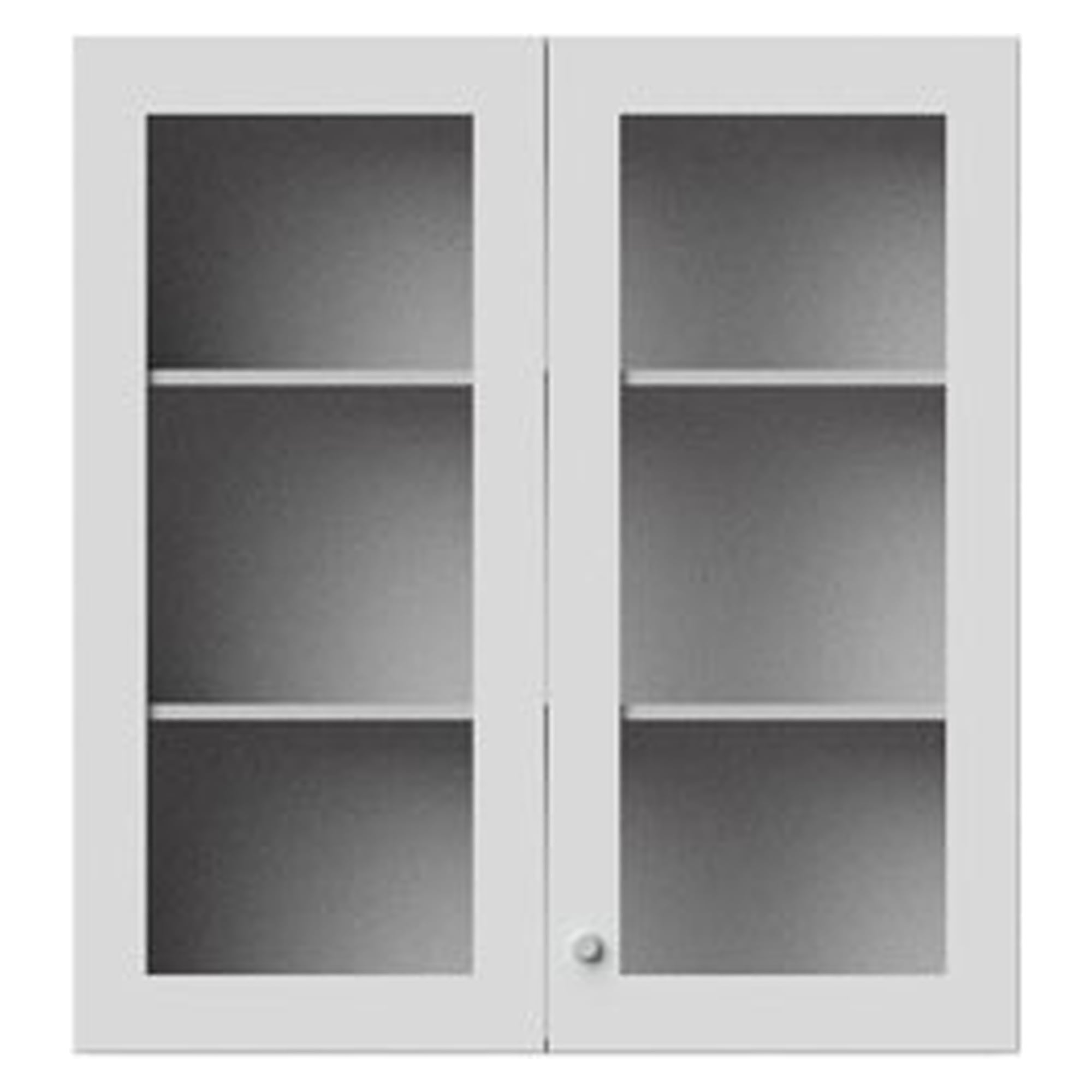 ESD-Aufsatzschrank Holzausführung mit Flügeltüren mit Glasfüllung, 1200x450x1292 mm - Karl 612.432.01