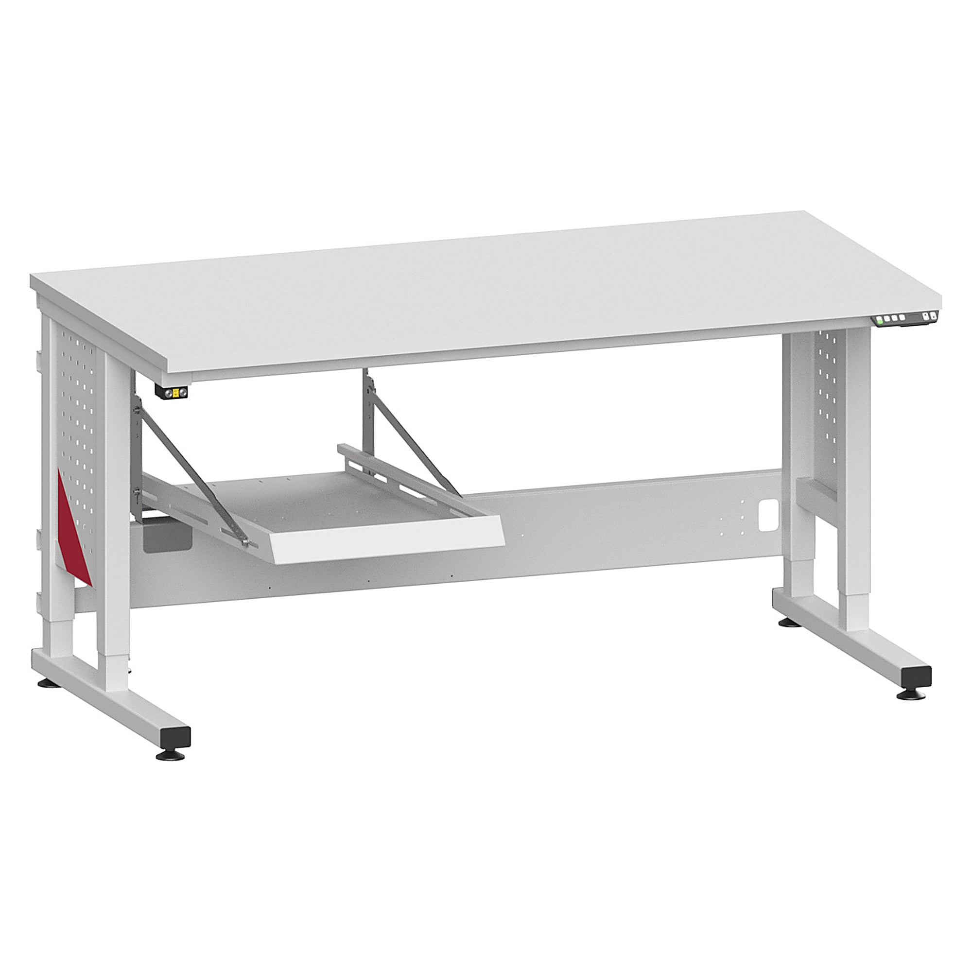 Tablette de retour FIFO sur le piètement de table, 460x900x55 mm