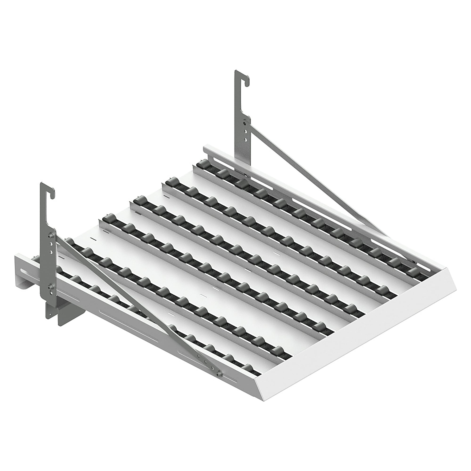 Ablage für FIFO-Rückführung am Tischgestell, 680x900x55 mm