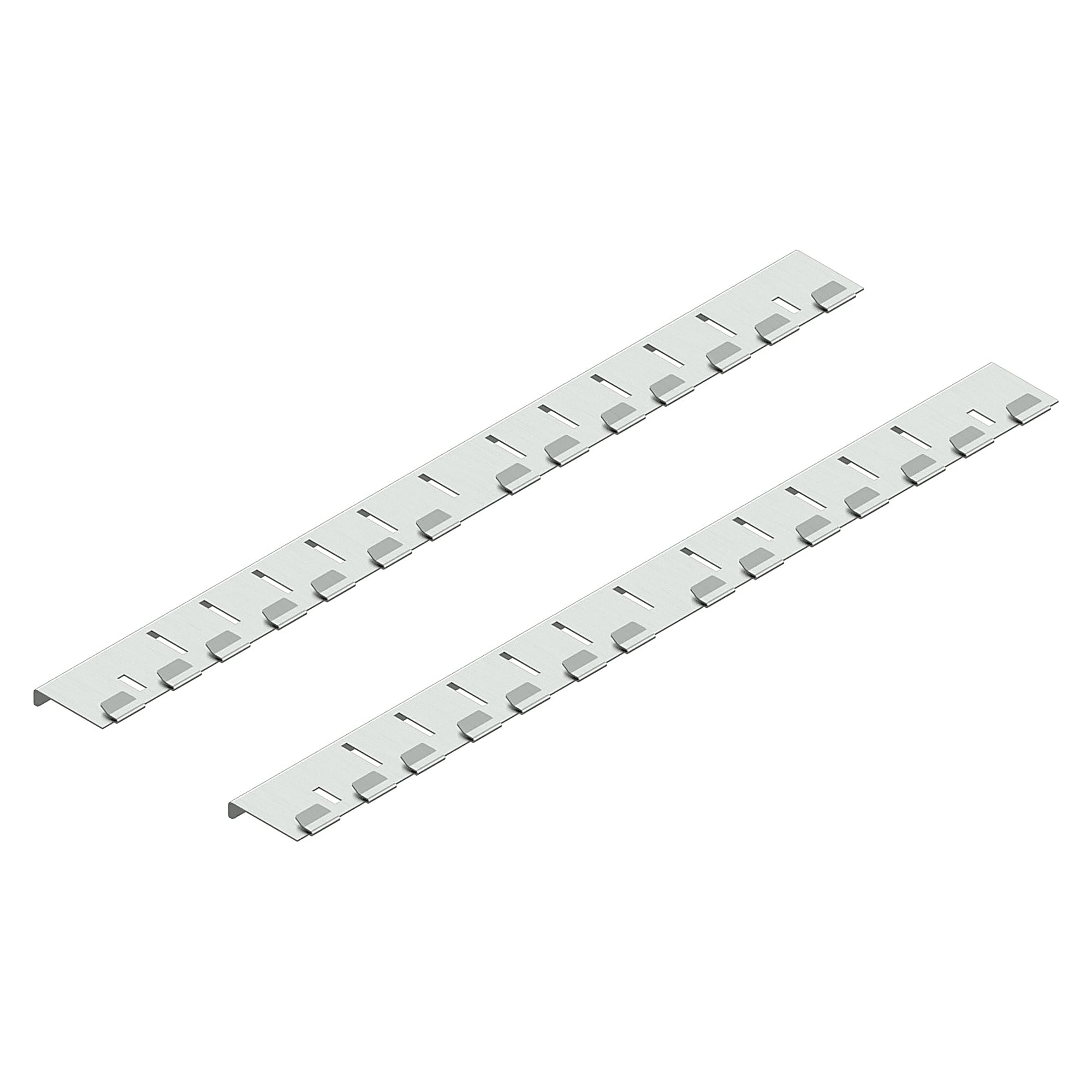 Edelstahlwinkel für Röllchenleisten, FIFO-Ablage B = 815 mm, 2 Stück - Karl 69.954.70
