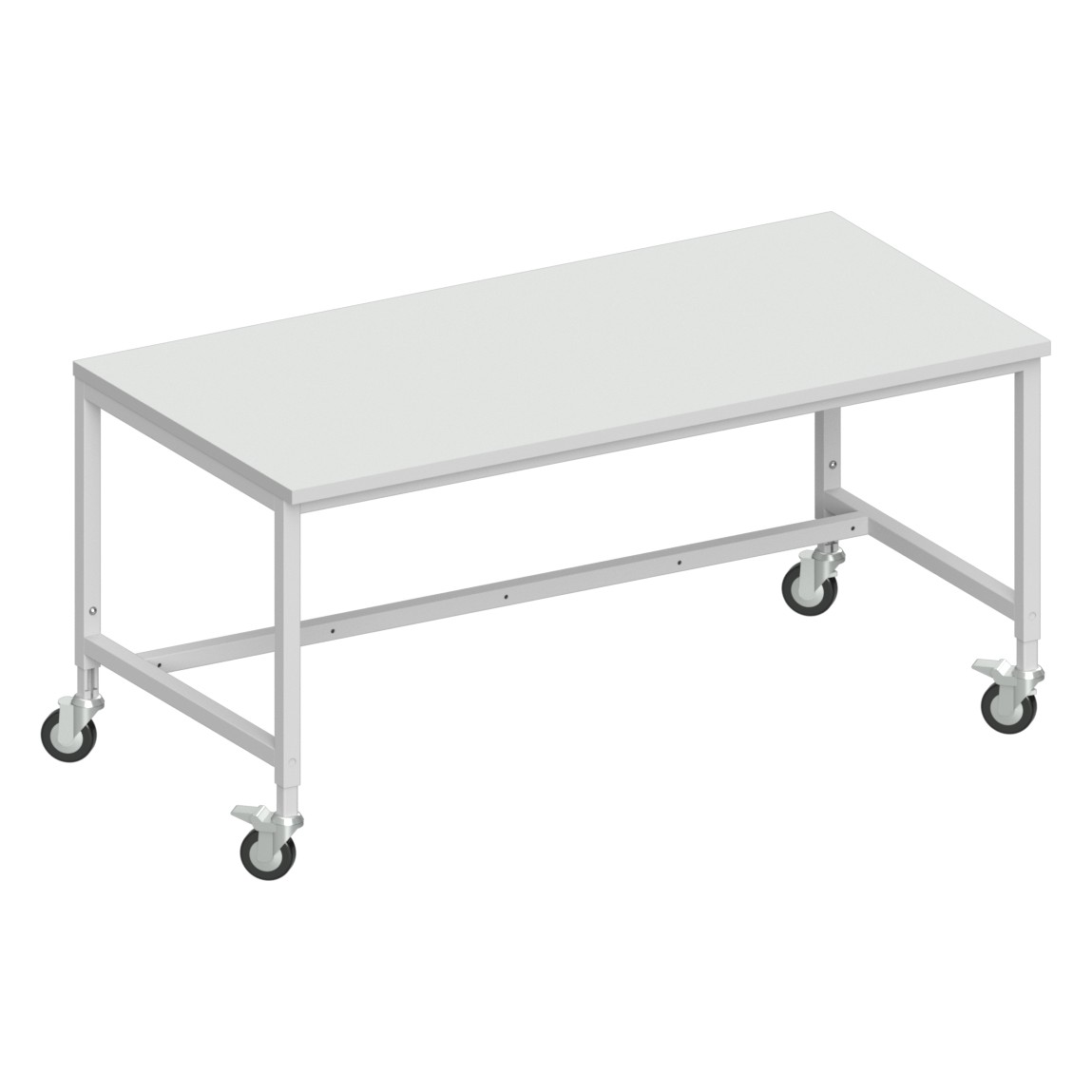 Arbeitstisch Basic fahrbar verstärkte Ausführung, 1600x800 mm - Karl 31.225.63