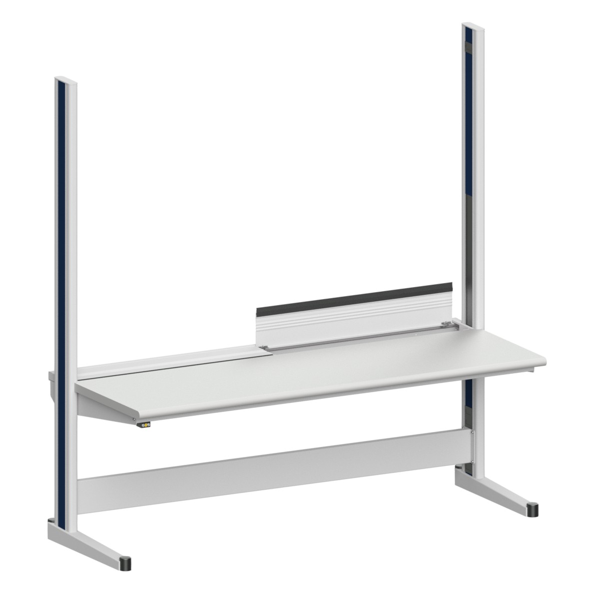 ESD-Arbeitstisch Quadro Grundelement inklusive Kabelwanne mit Klappe, 2135x880x2200 mm - Karl 10.355.23